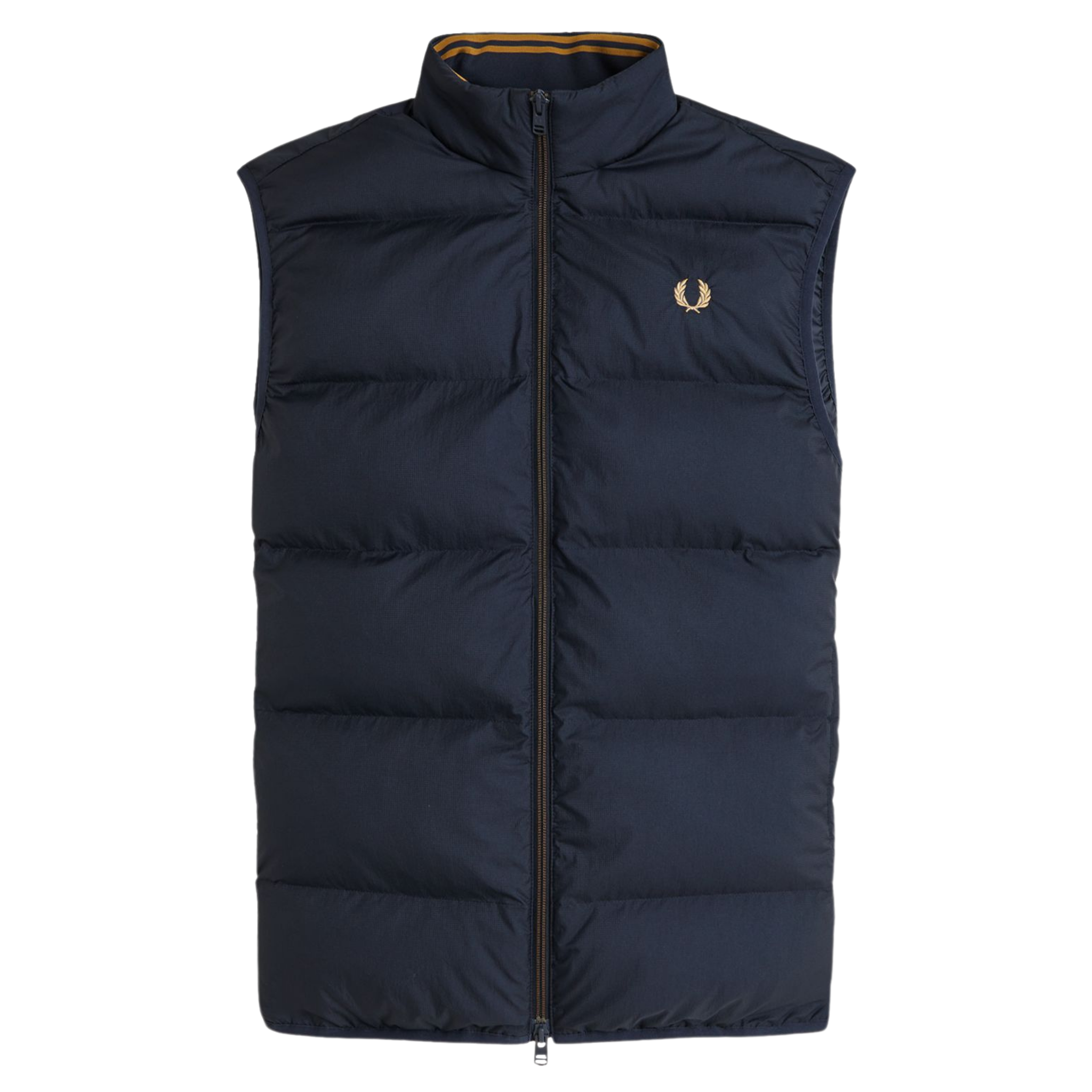 Mens Fred Perry Navy Insulated Gilet