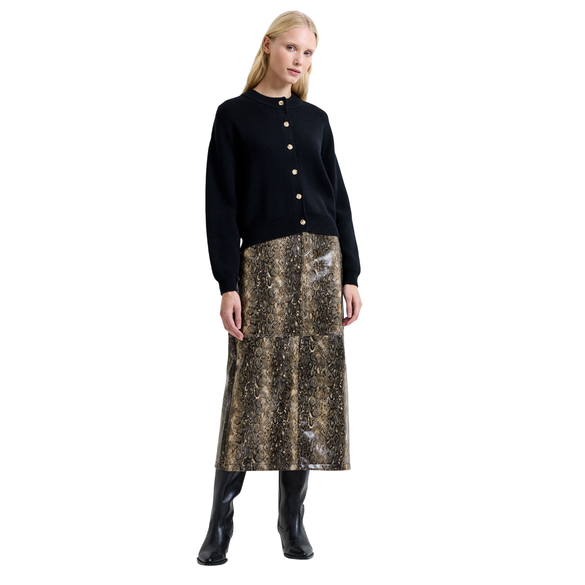 Womens French Connection Utility Blue Milano Mozart Cardigan