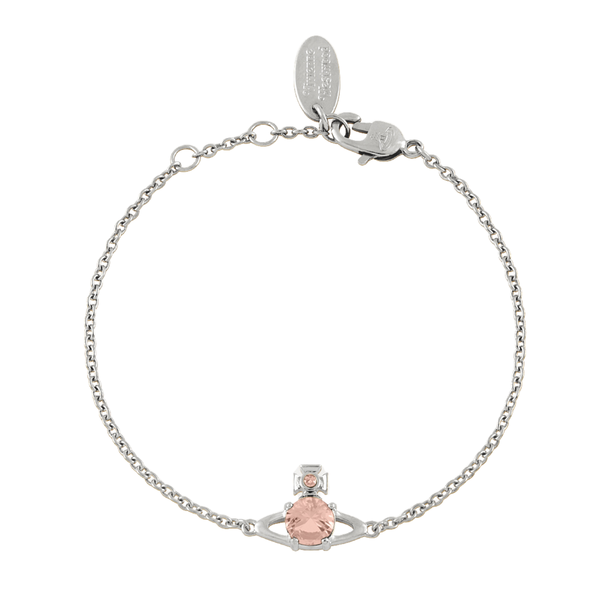 Vivienne Westwood Platinum/Champagne CZ Reina Small Bracelet