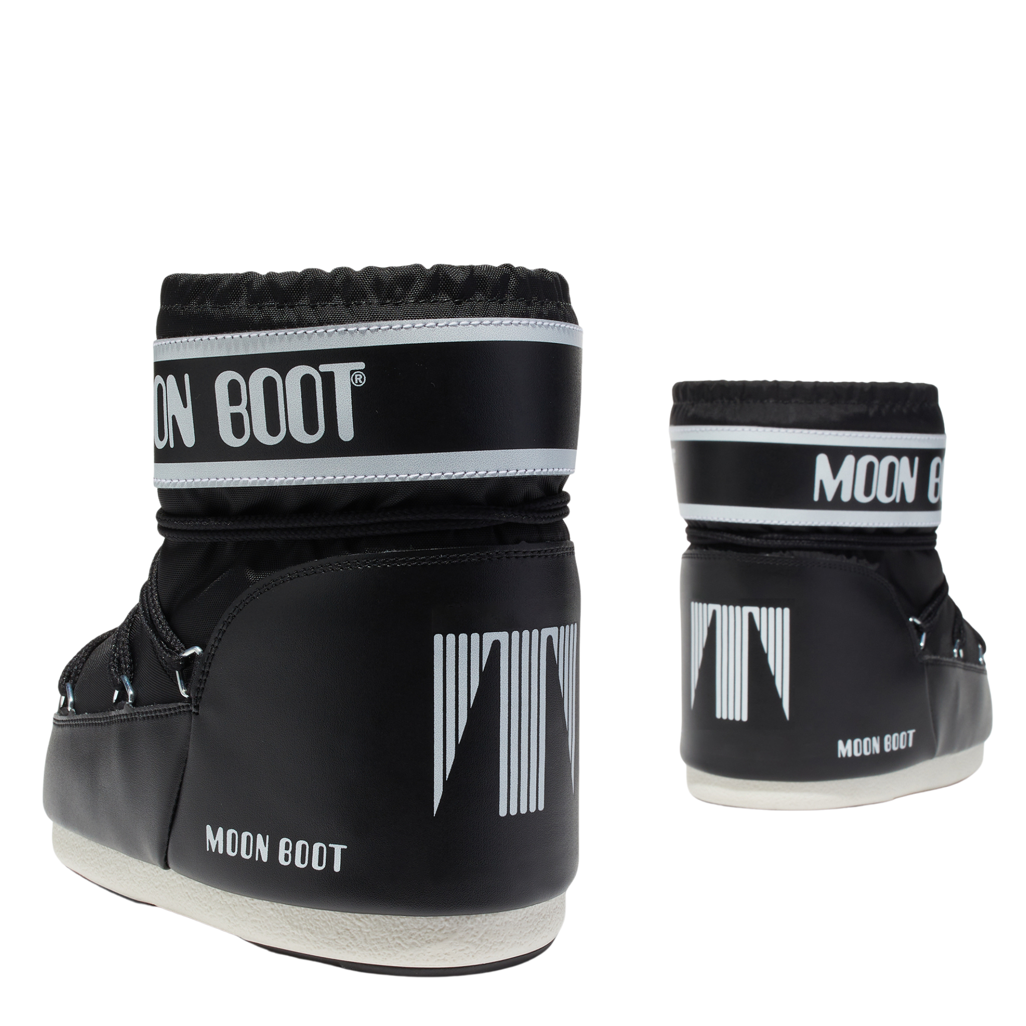 Womens Moon Boot Black Icon Low Nylon Boots
