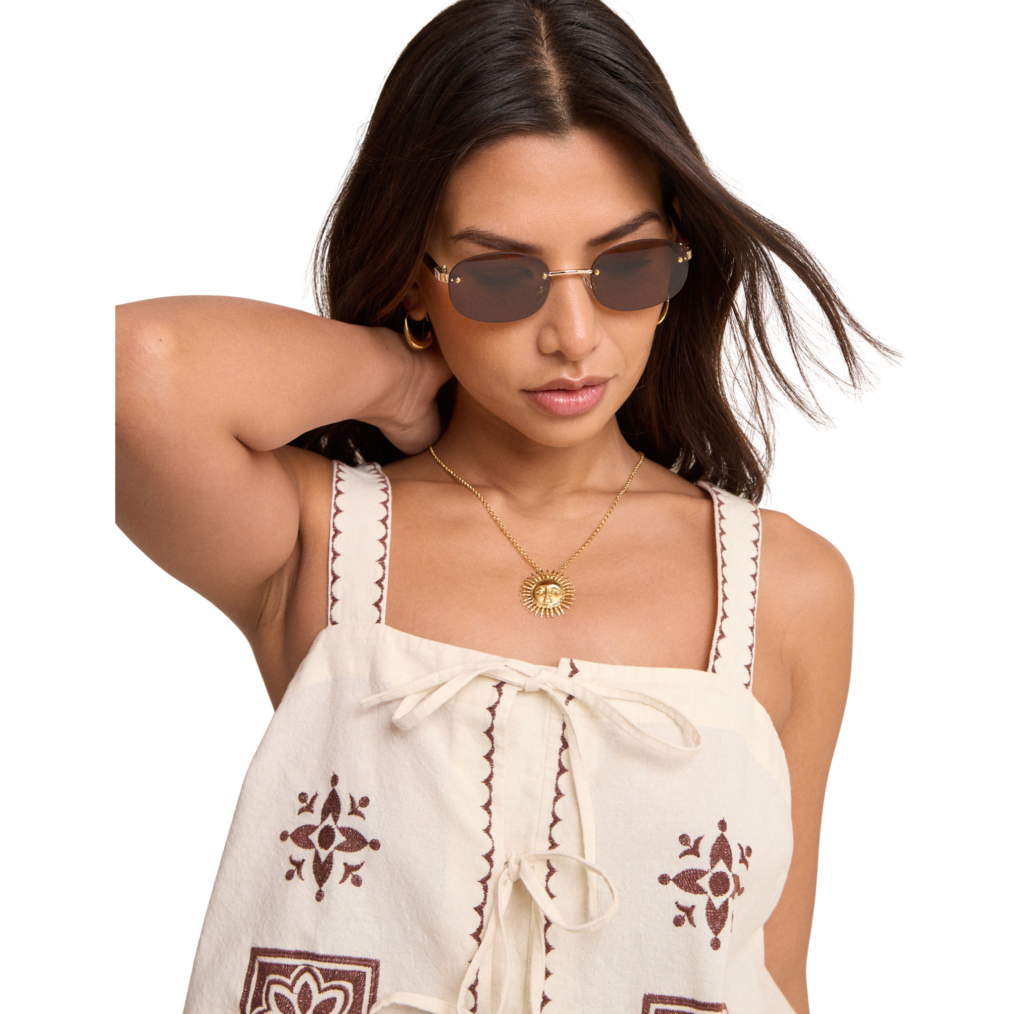 Womens Nobody's Child Cream Topaz Top
