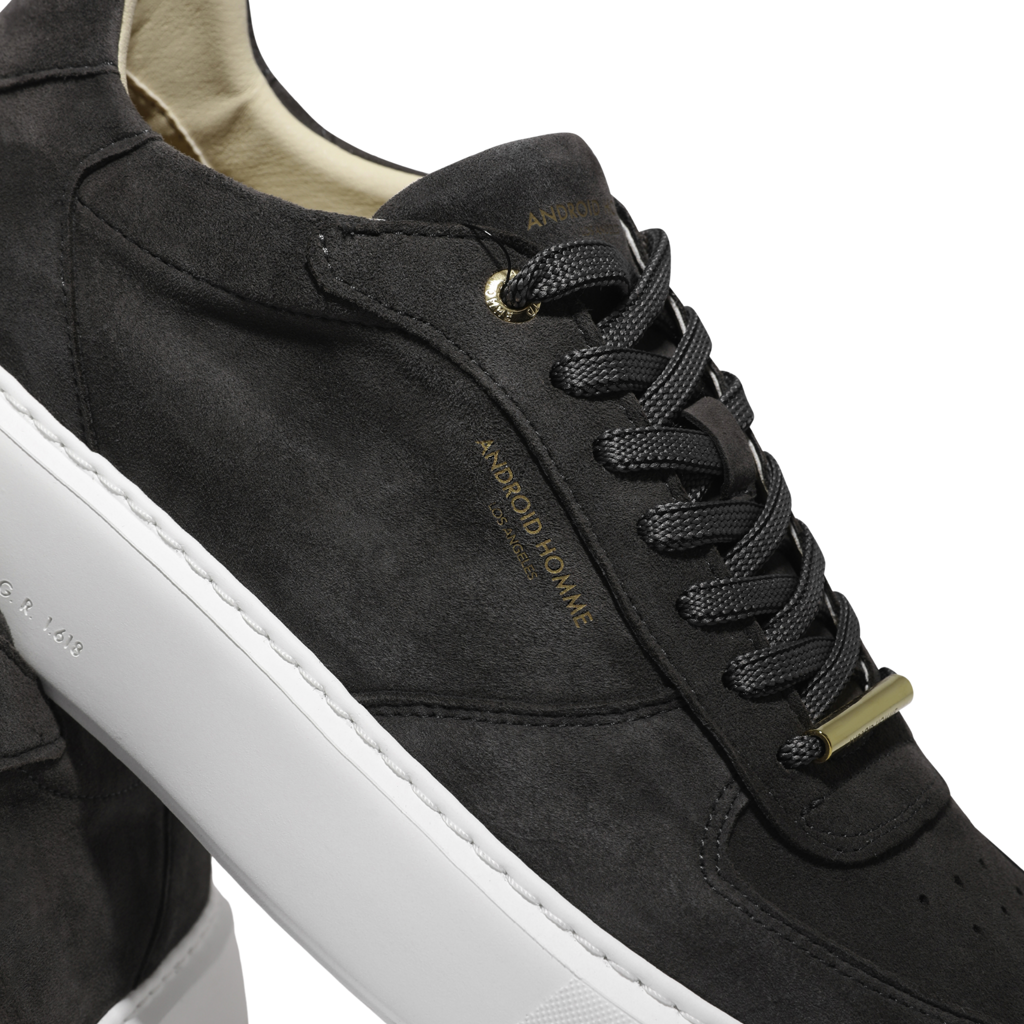 Mens Android Homme Anthracite Manhattan Suede Trainers