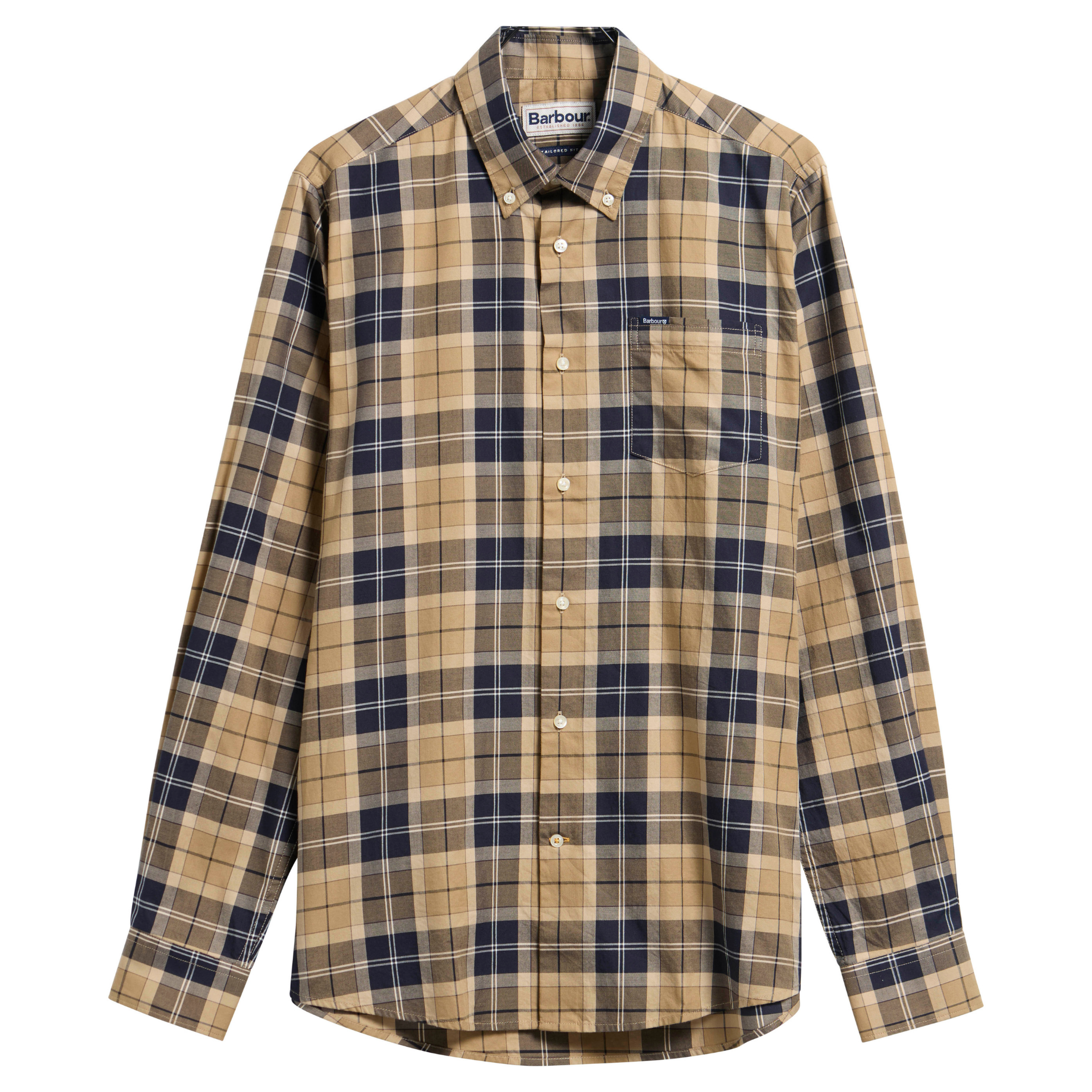 Mens Barbour Birchwood Dress Tartan Wetheram Tailored L/s Shirt