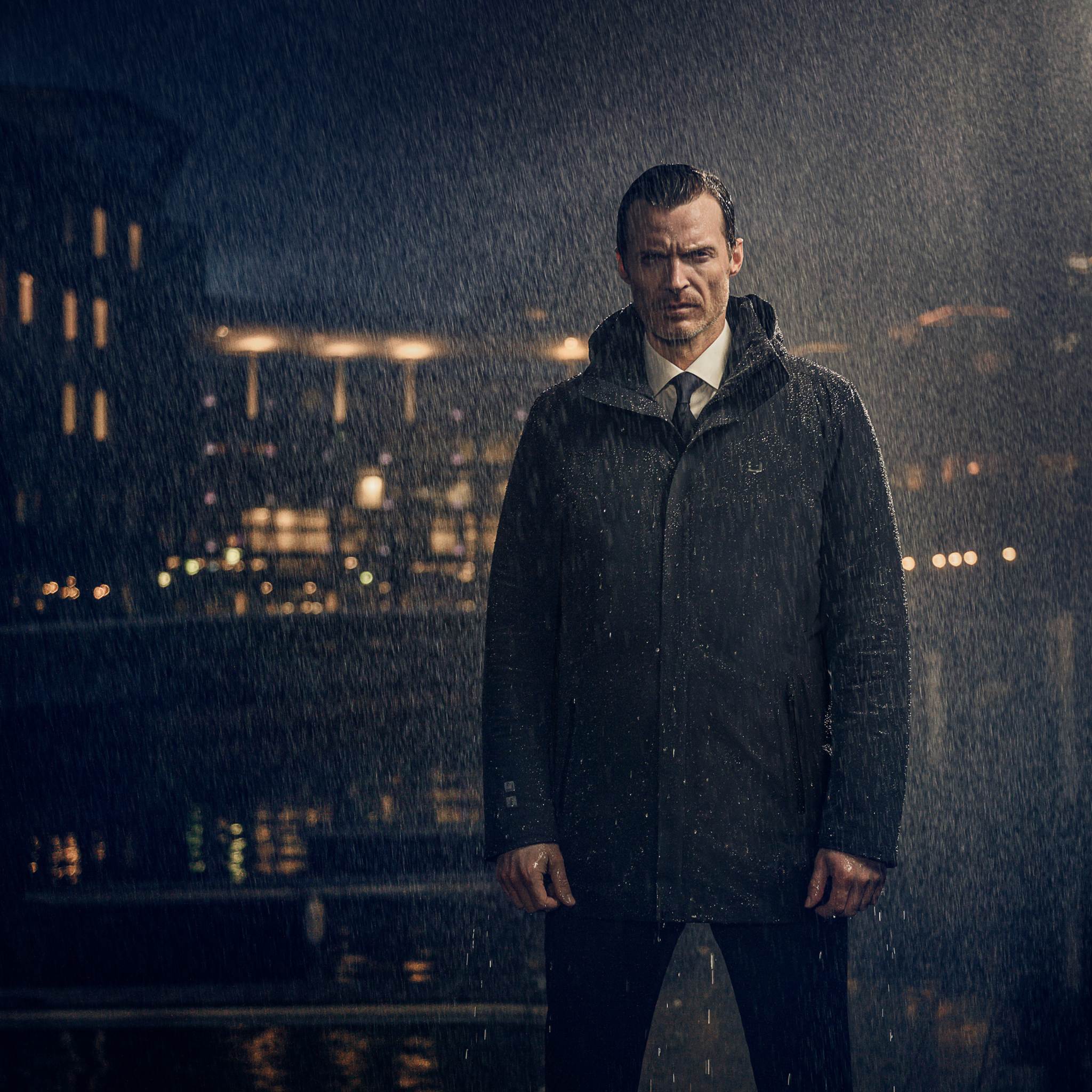 Mens UBR Black Storm Regulator Parka