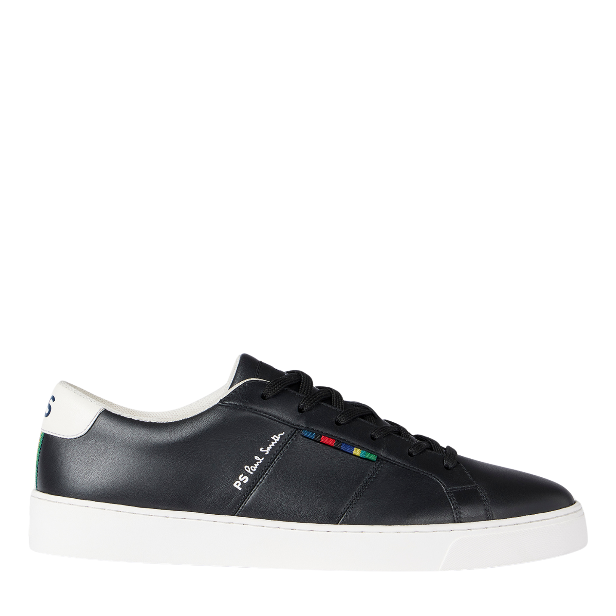 Mens Paul Smith Black Beech Leather Trainers