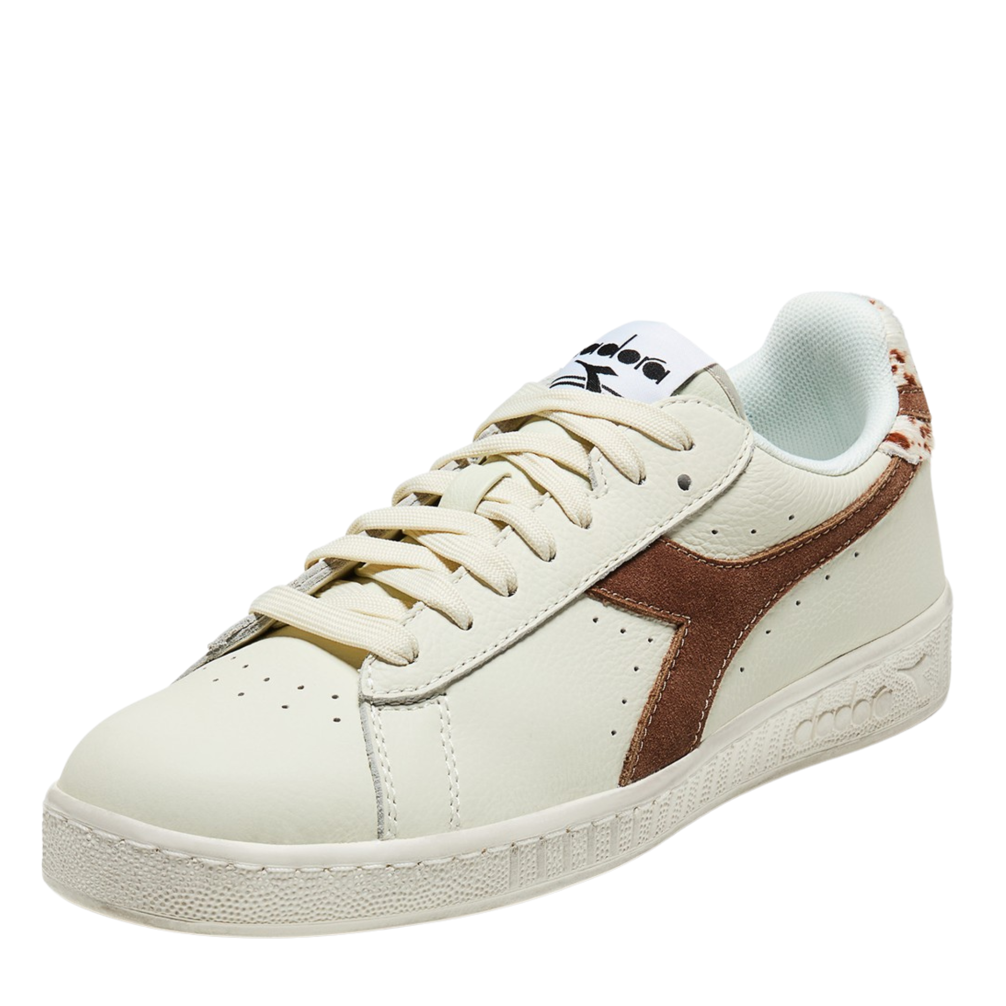 Womens Diadora White Game Low Wild Trainers