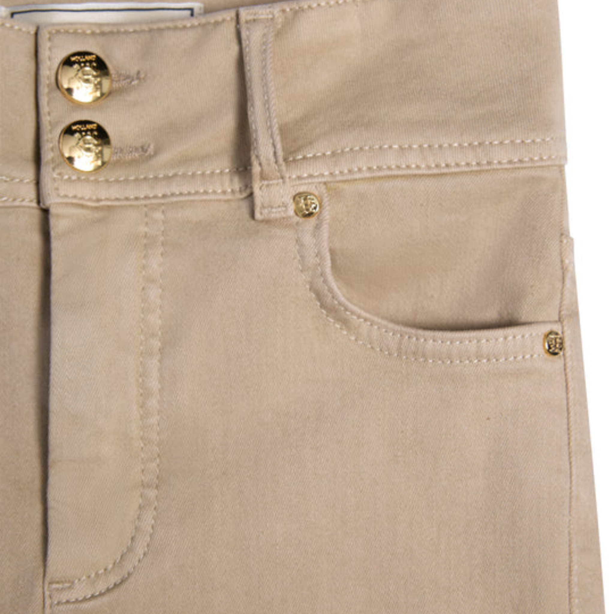 Womens Holland Cooper Washed Taupe Contour Skinny Jeans