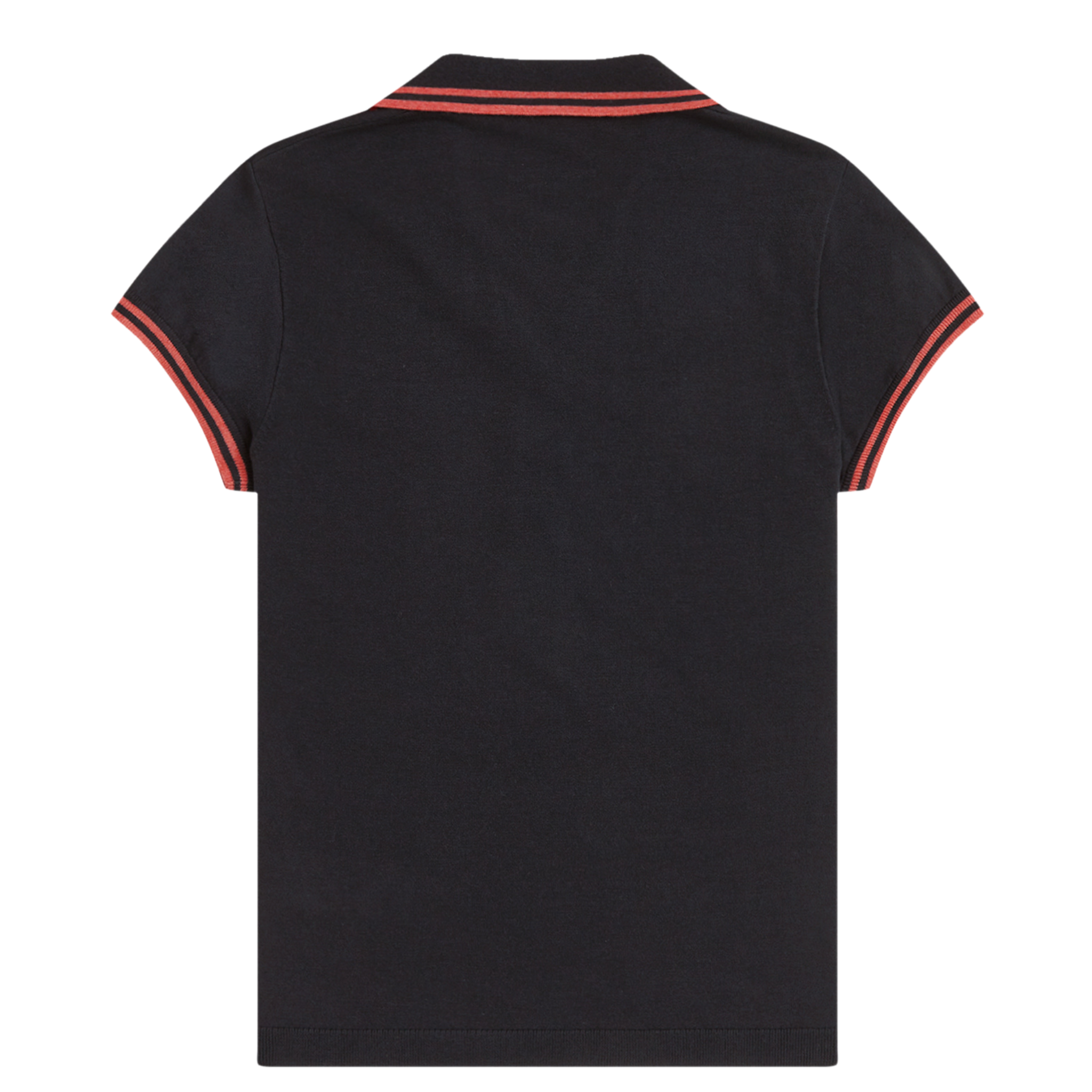 Womens Fred Perry x AW Black Pocket Detail Knitted Polo Shirt