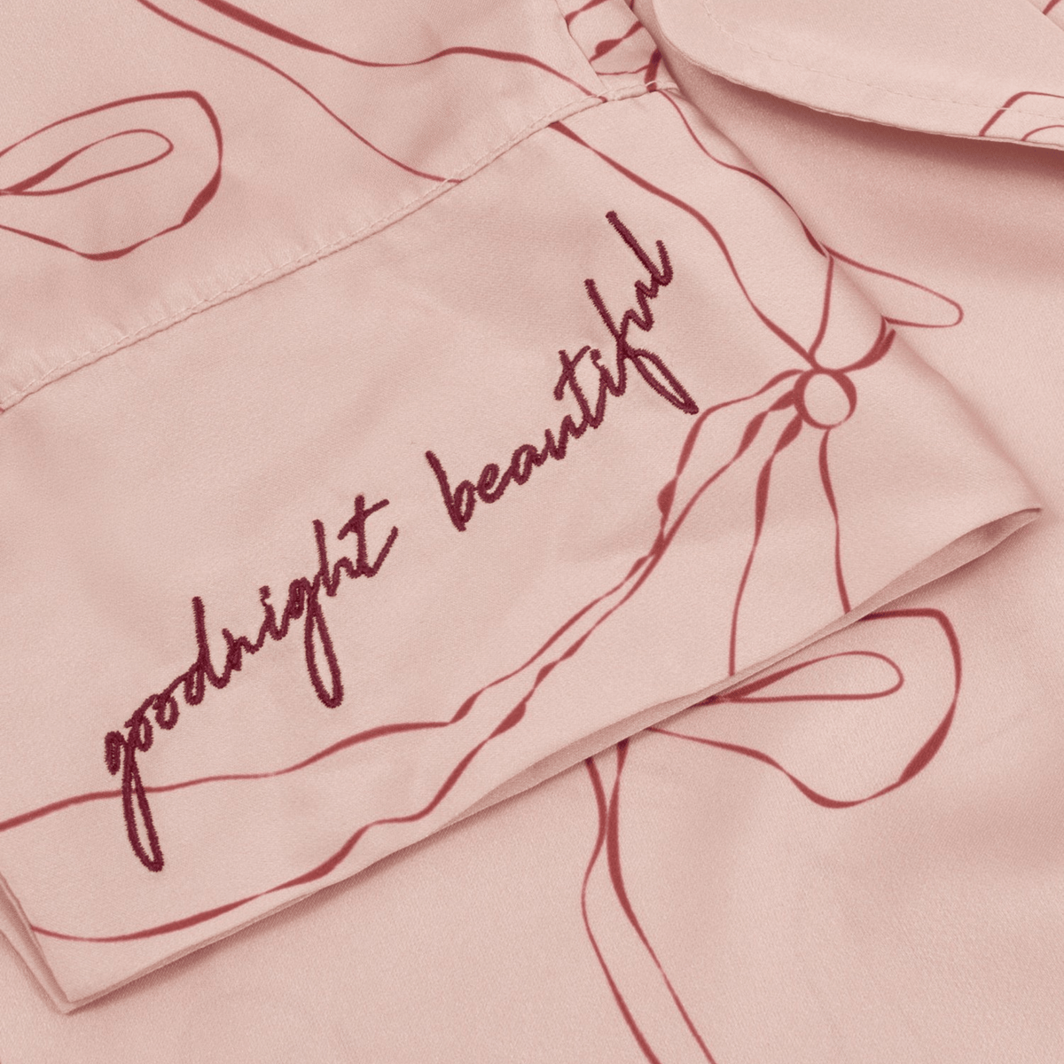 Womens Katie Loxton Pink/Cherry Bow Print Gift Box PJ Set