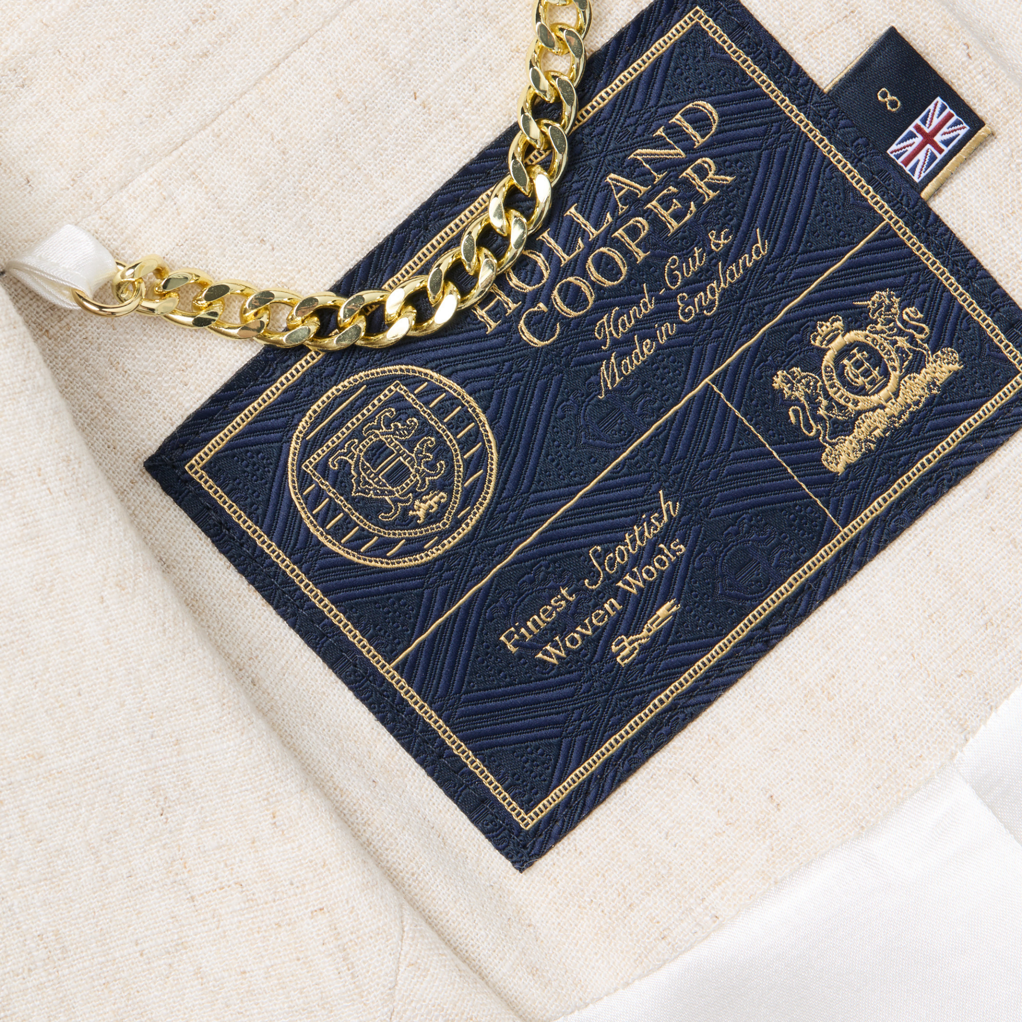 Womens Holland Cooper Natural Linen Knightsbridge Blazer