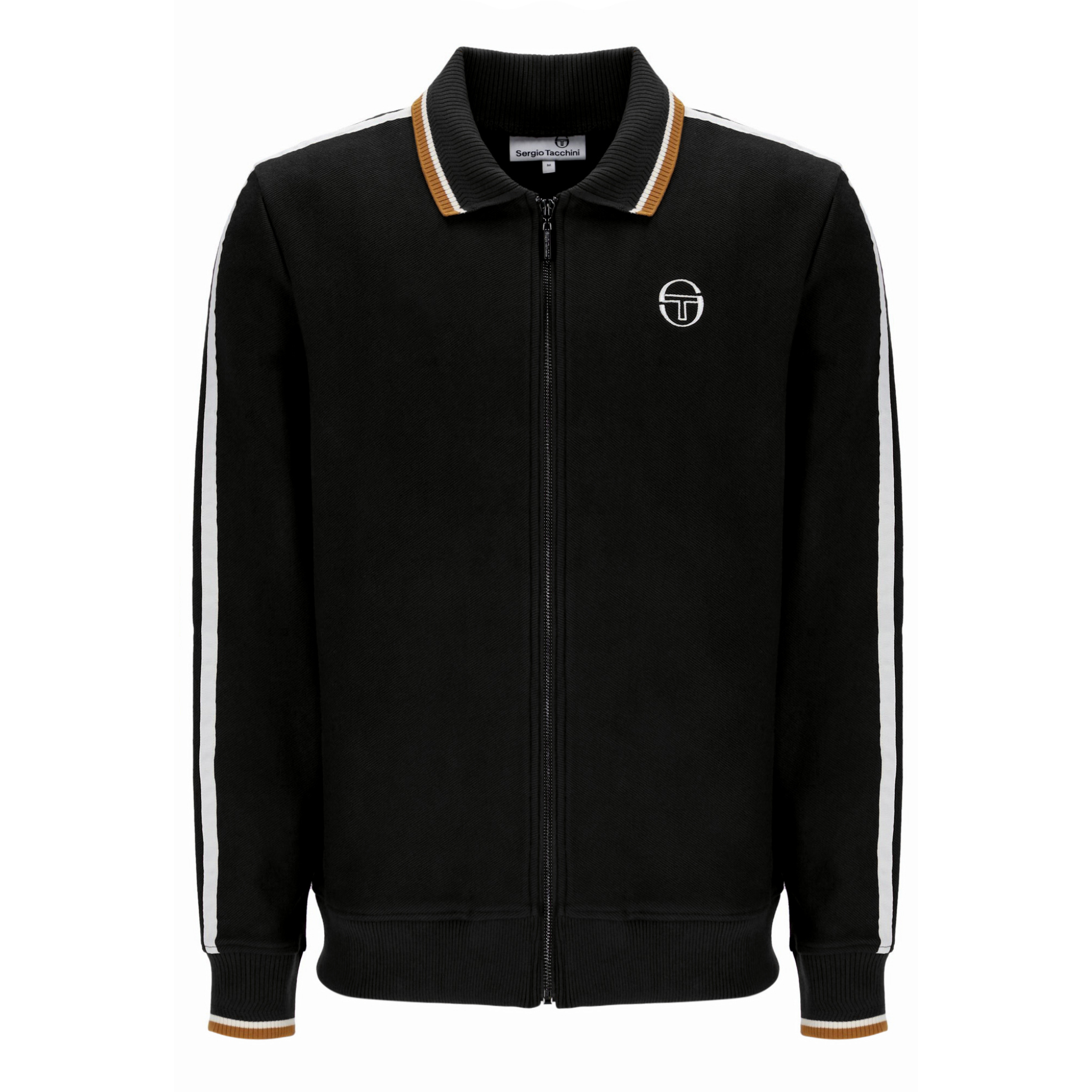 Mens Sergio Tacchini Black Giorno Track Top