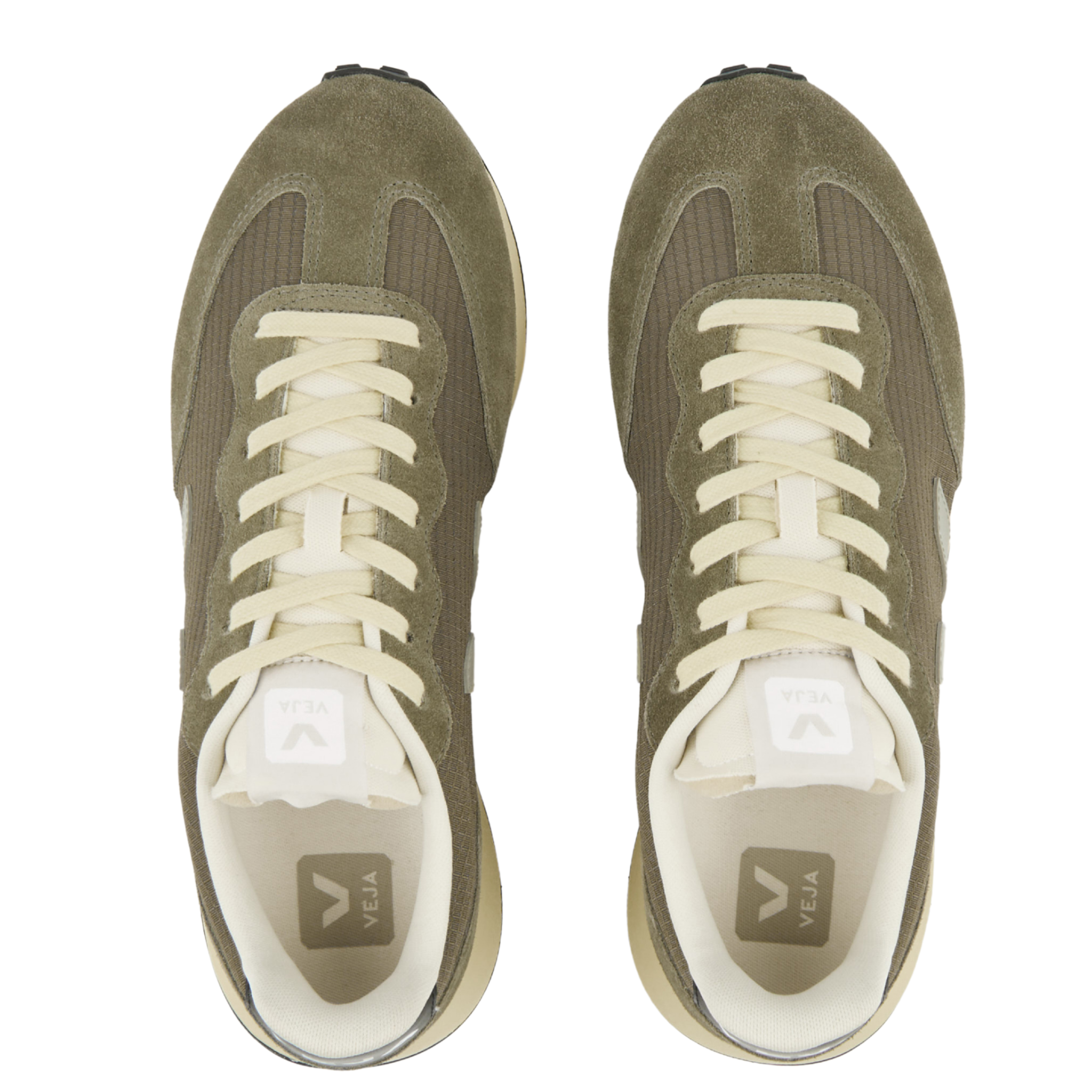 Mens VEJA Kaki Oxford Grey/Black Rio Branco II Trainers