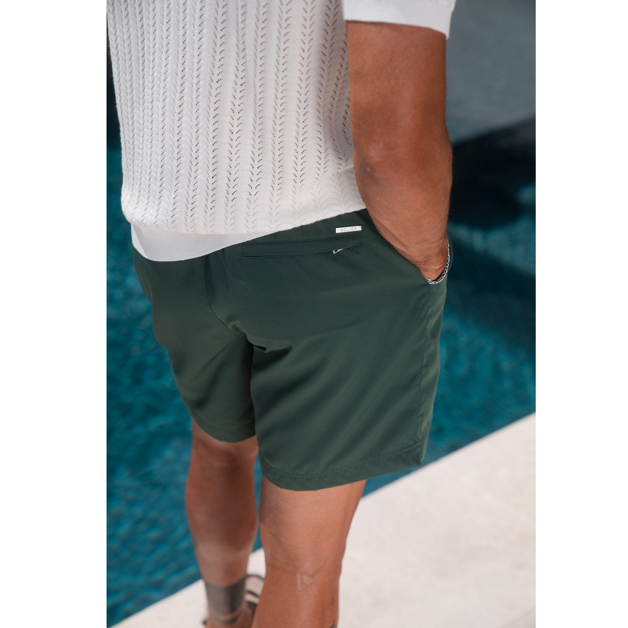 Mens Belier Rolex Green Archer Swim Shorts