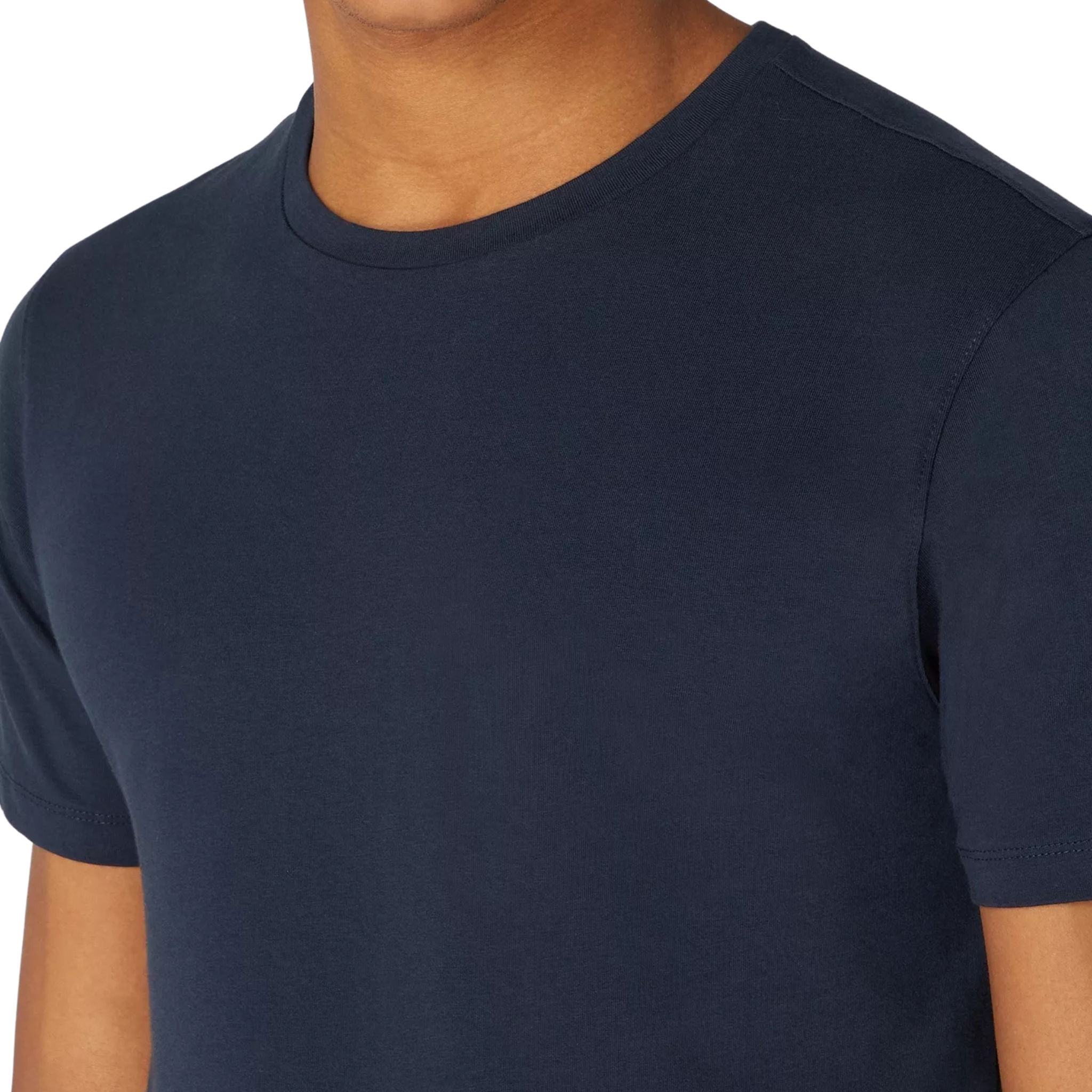 Mens Remus Uomo Navy Cotton Stretch S/s T Shirt