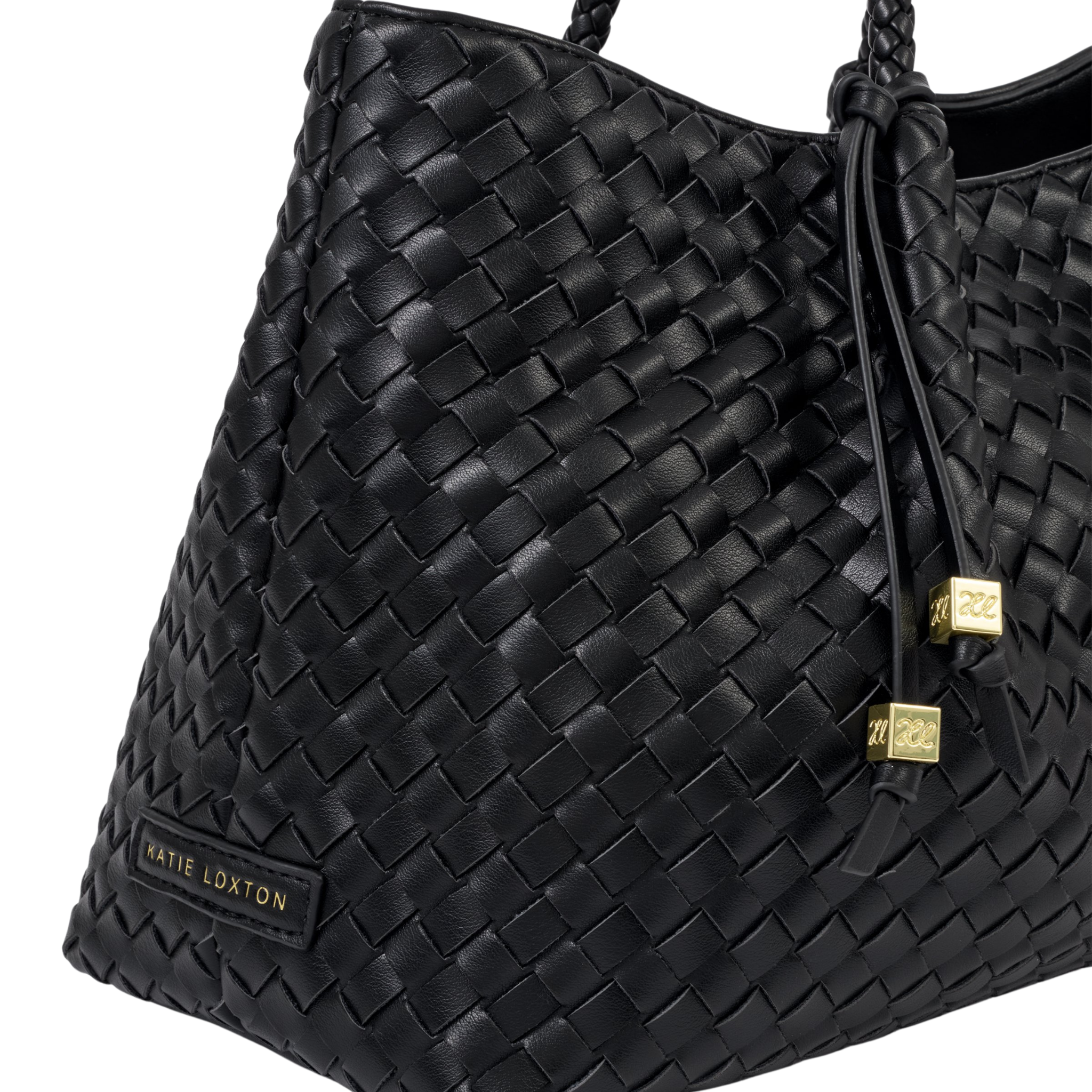 Womens Katie Loxton Black Nova Small Shoulder Tote Bag