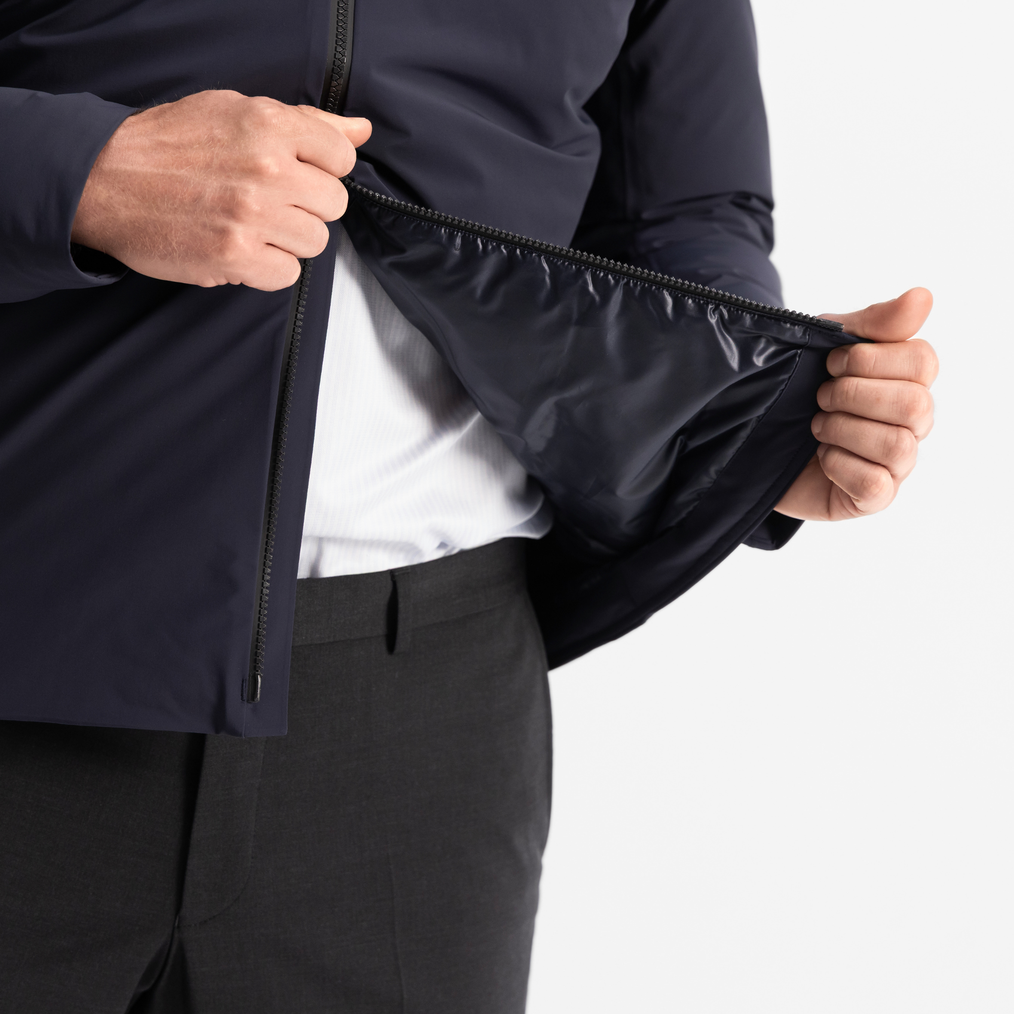 Mens UBR Navy Phantom Down Jacket