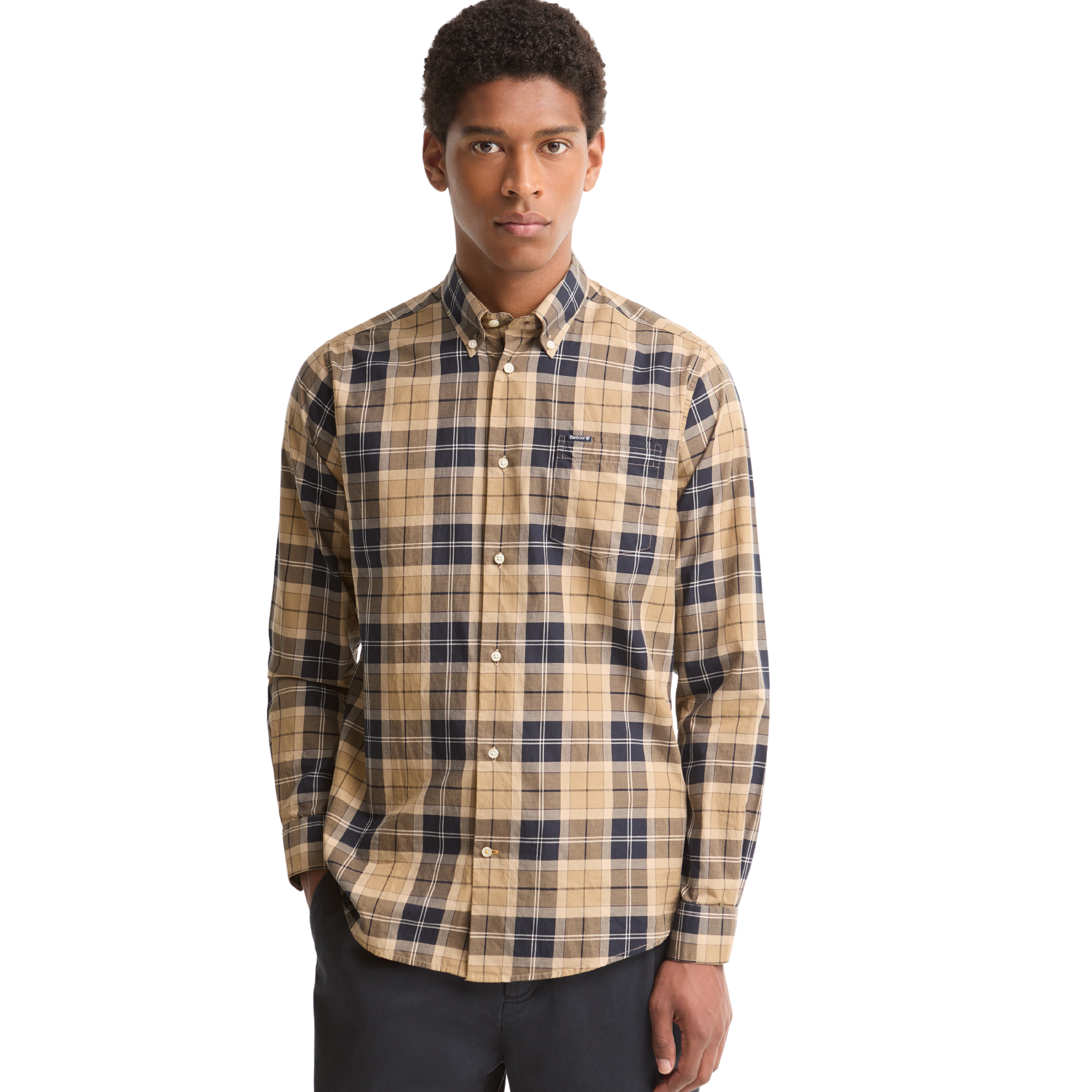 Mens Barbour Birchwood Dress Tartan Wetheram Tailored L/s Shirt