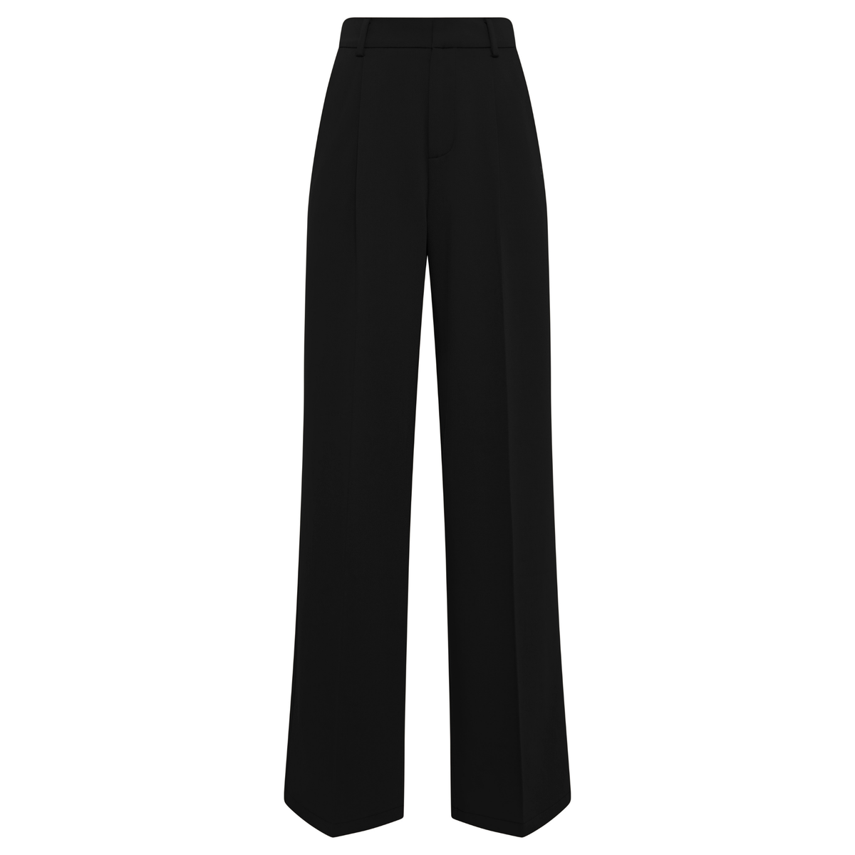 Womens Holland Cooper Black Pleated Wide Leg Trousers