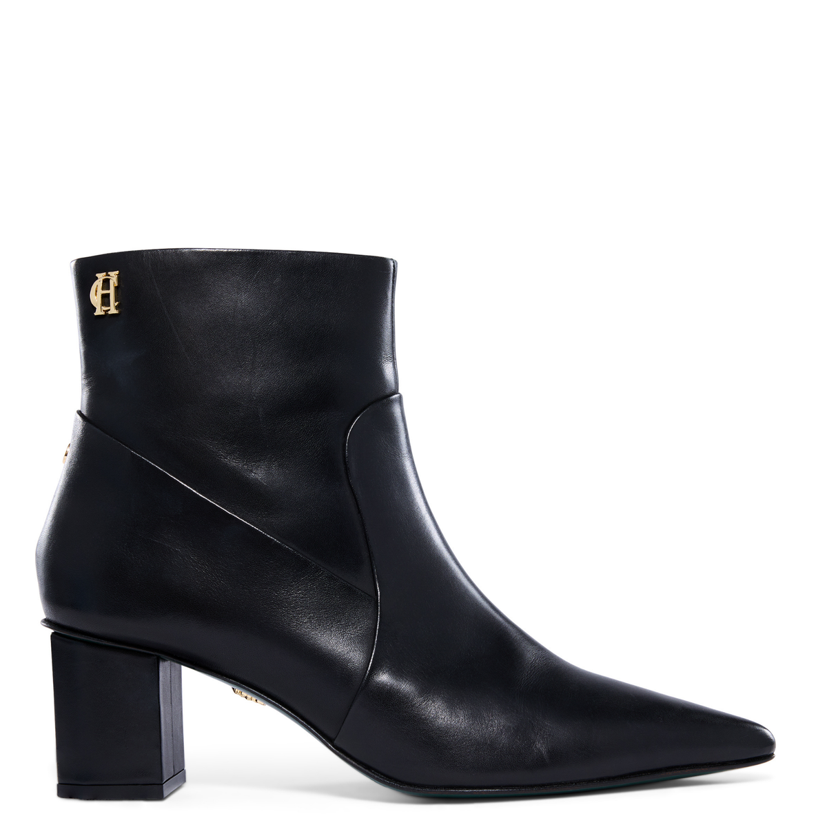 Womens Holland Cooper Black Regency Mid Heel Ankle Boots
