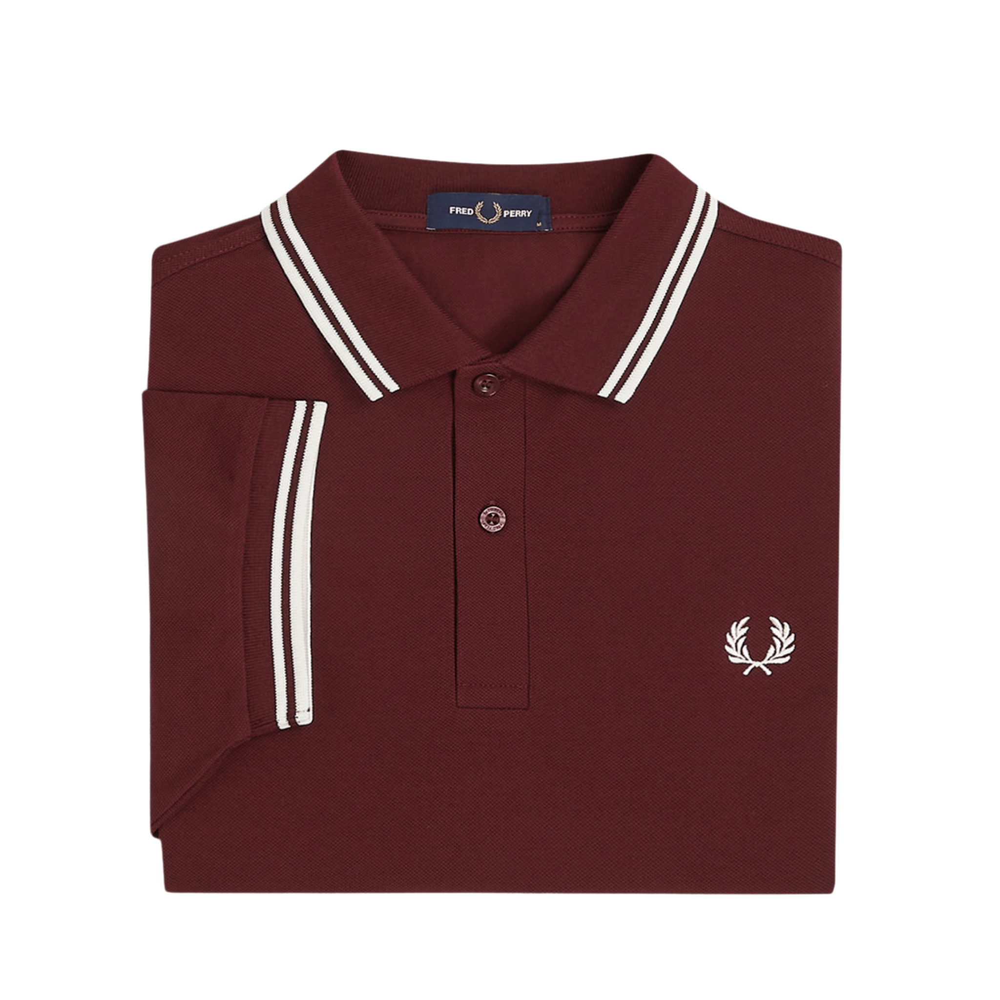 Mens Fred Perry Oxblood Twin Tipped S/s Polo Shirt