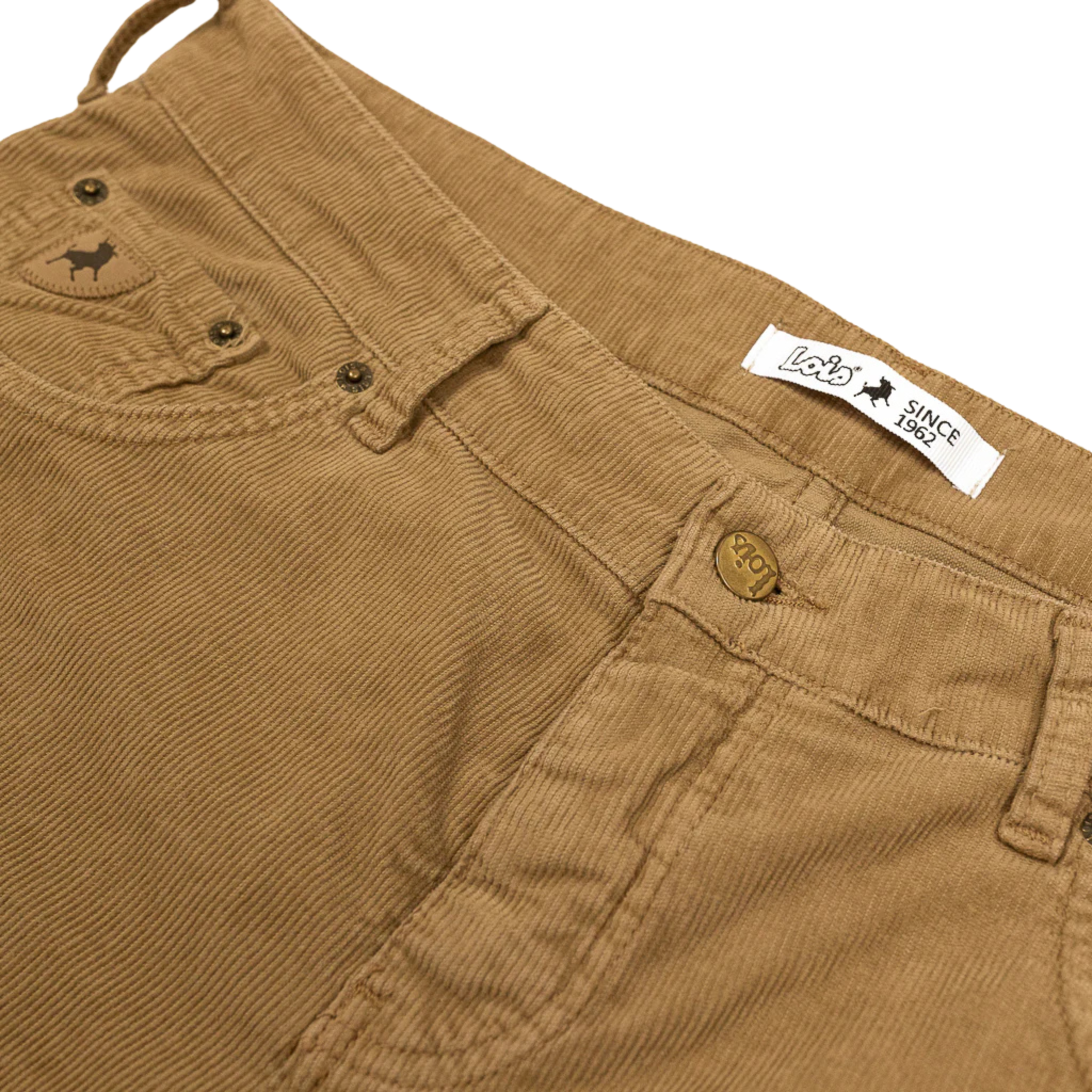 Mens Lois Dark Sand Sierra Corduroy Tapered Pants