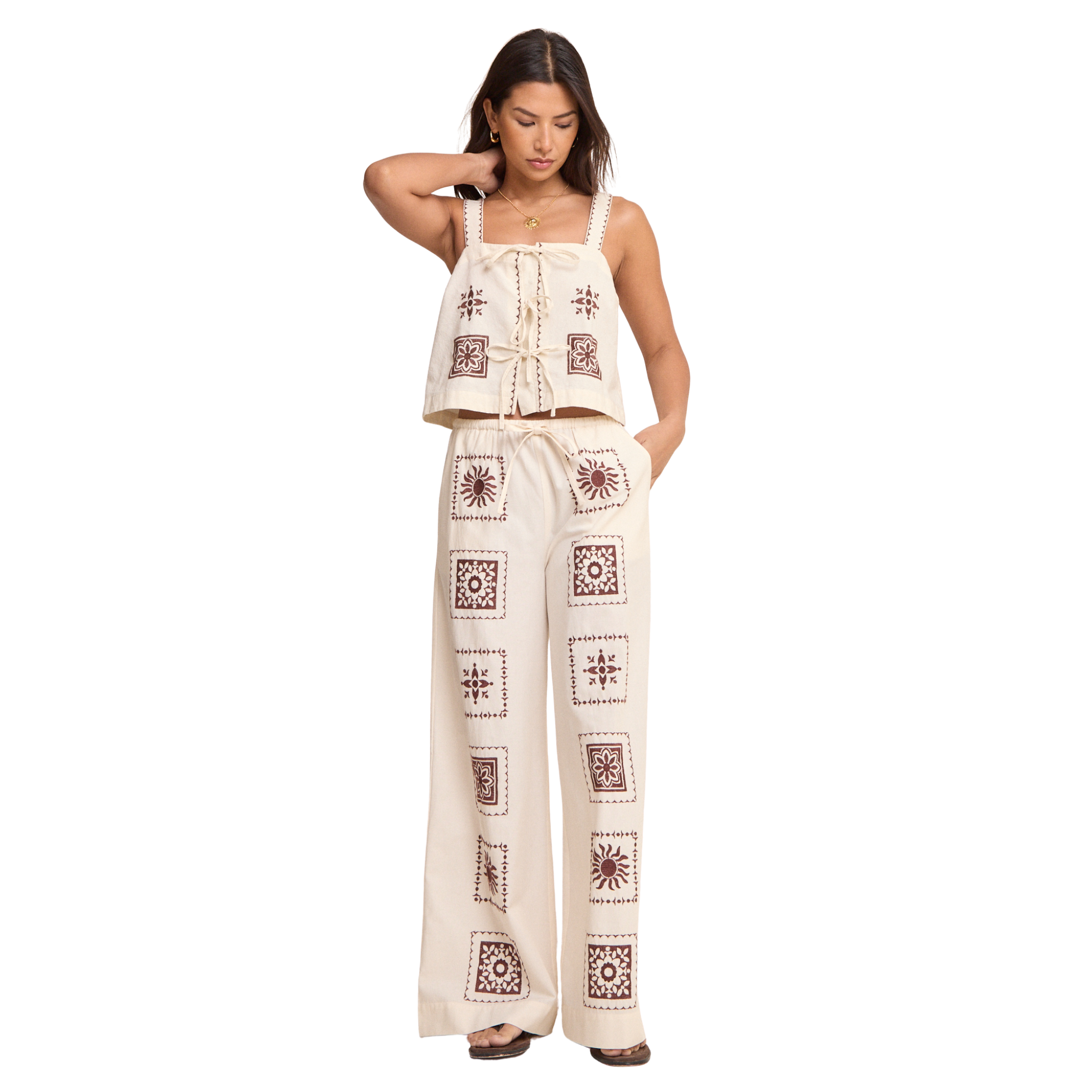 Womens Nobody's Child Cream Topaz Trousers