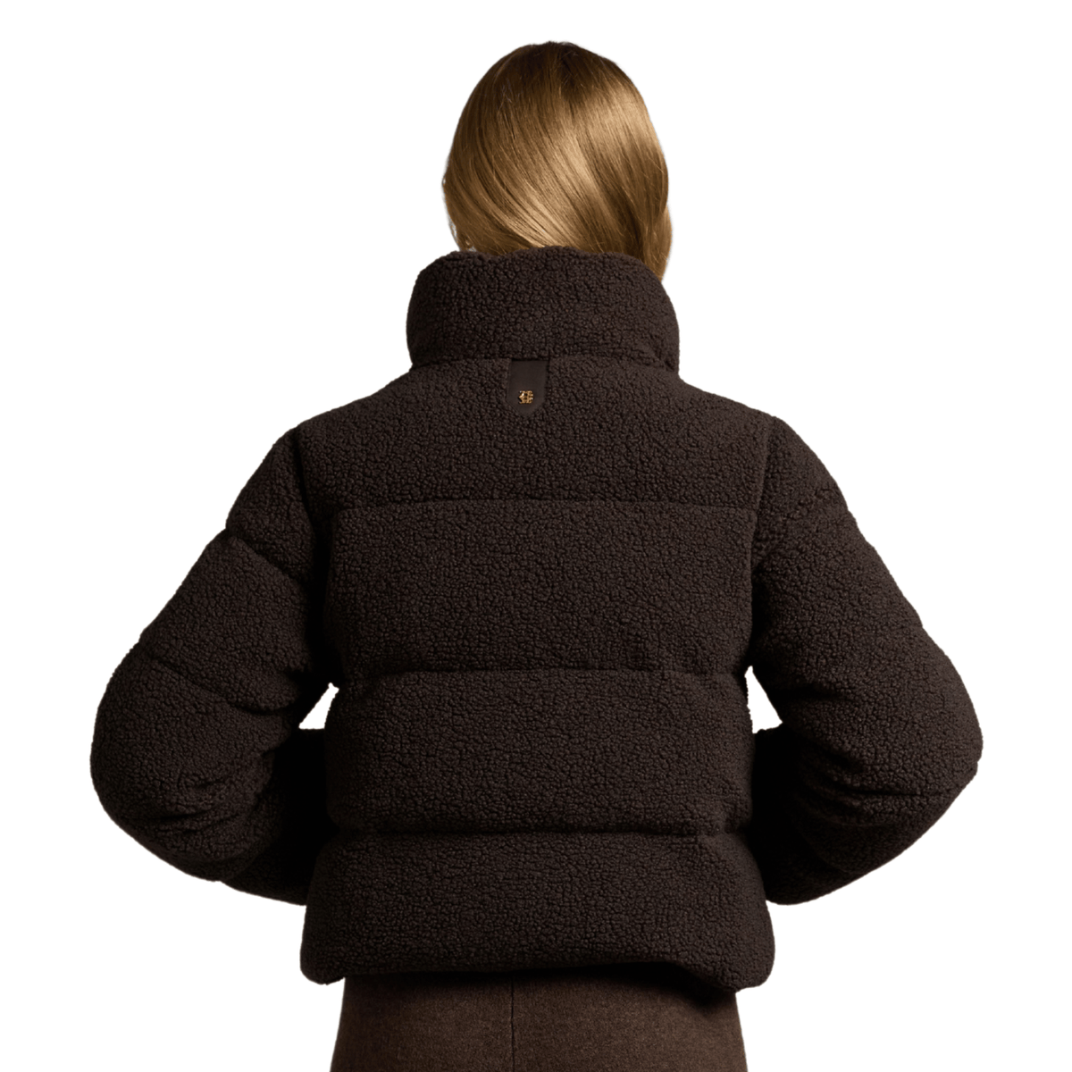 Womens Holland Cooper Chocolate Borg Teddy Padded Jacket