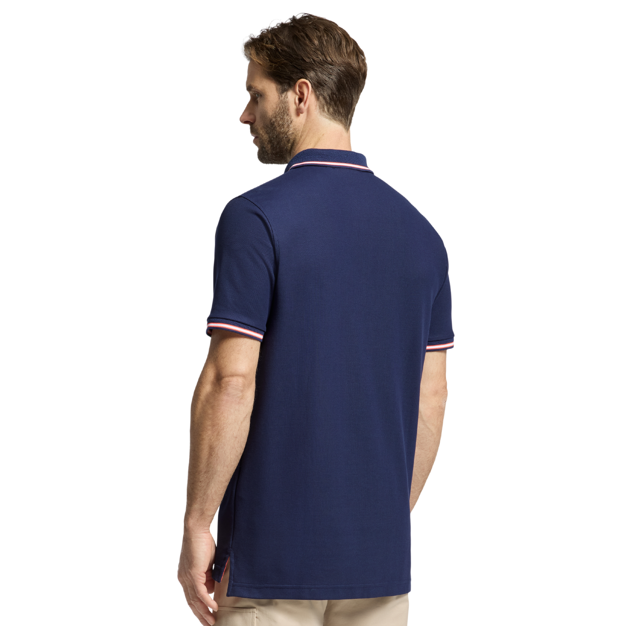 Mens Psycho Bunny Evening Blue Stirling Pique S/s Polo