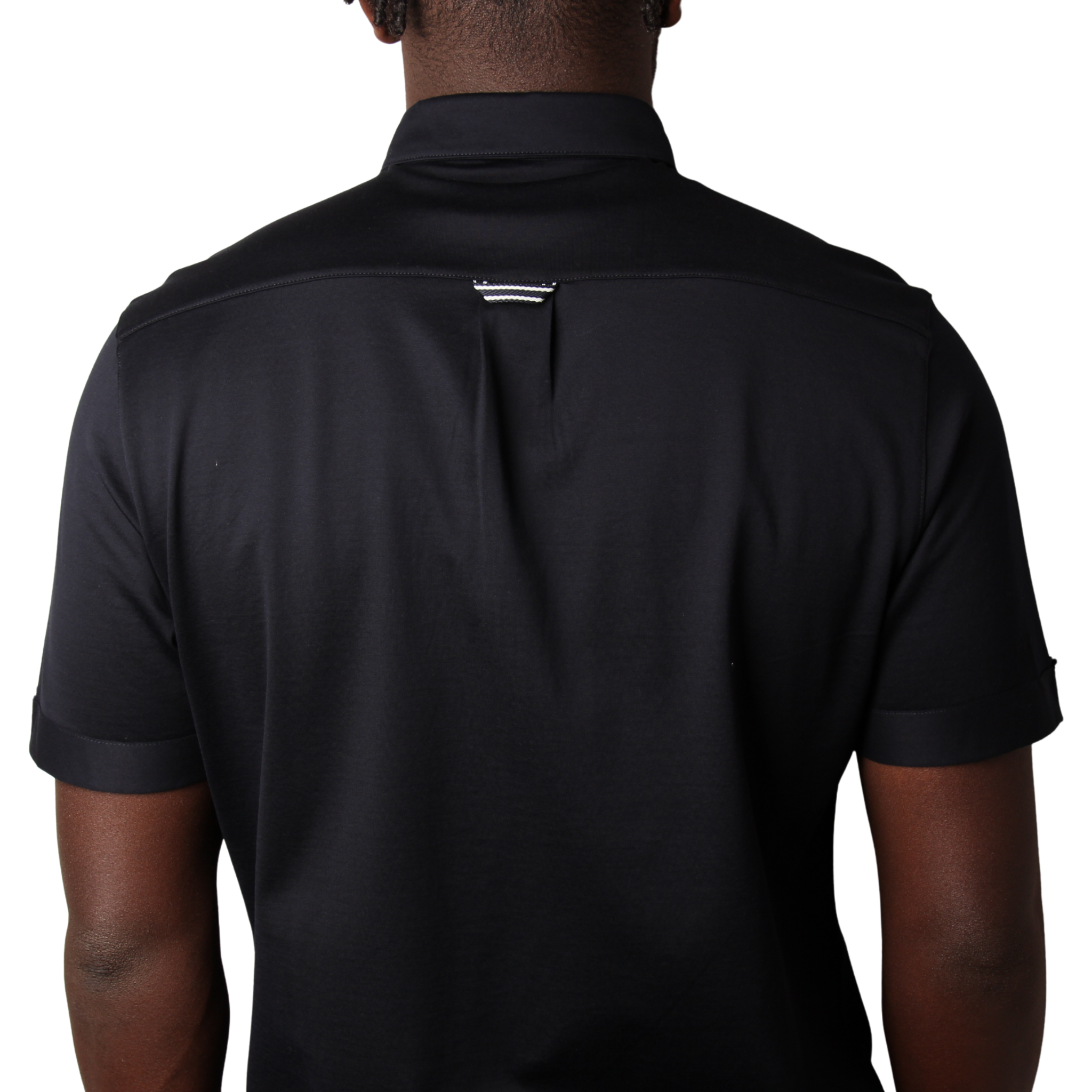 Mens Mercery Navy Enfield Lux Jersey S/s Shirt