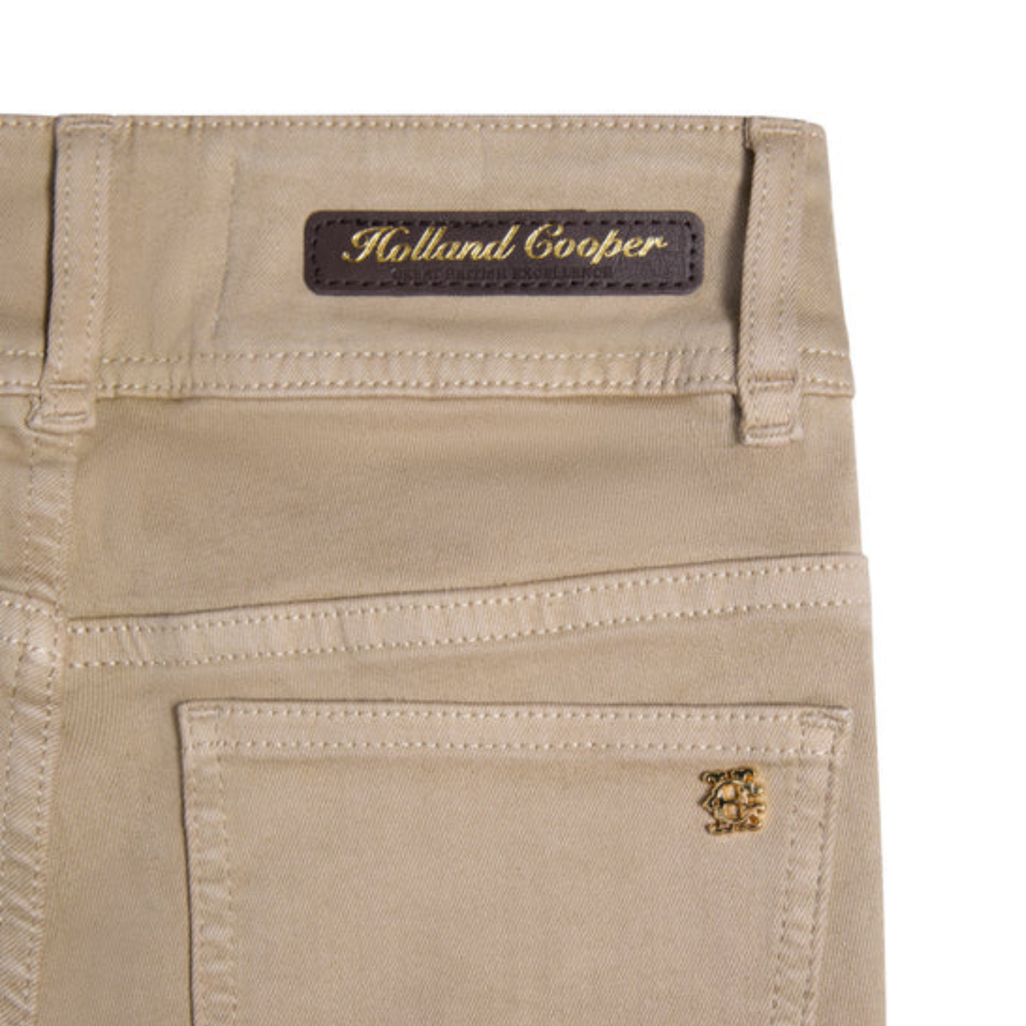 Womens Holland Cooper Washed Taupe Contour Skinny Jeans