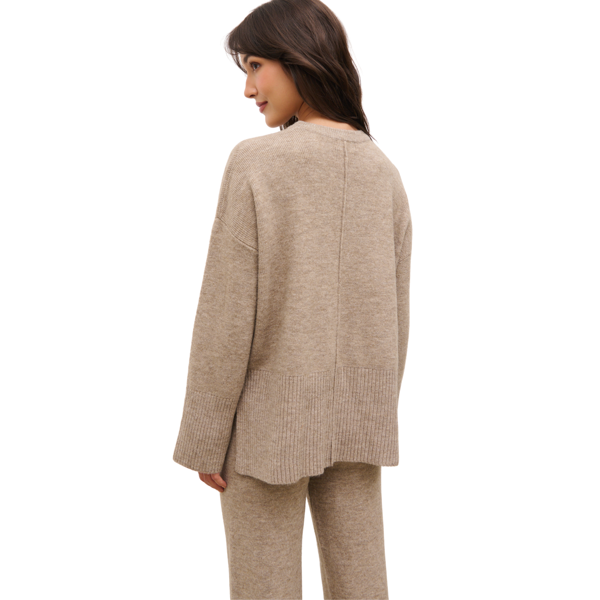 Womens Pretty Lavish Mushroom Kimberley Knit Jumper