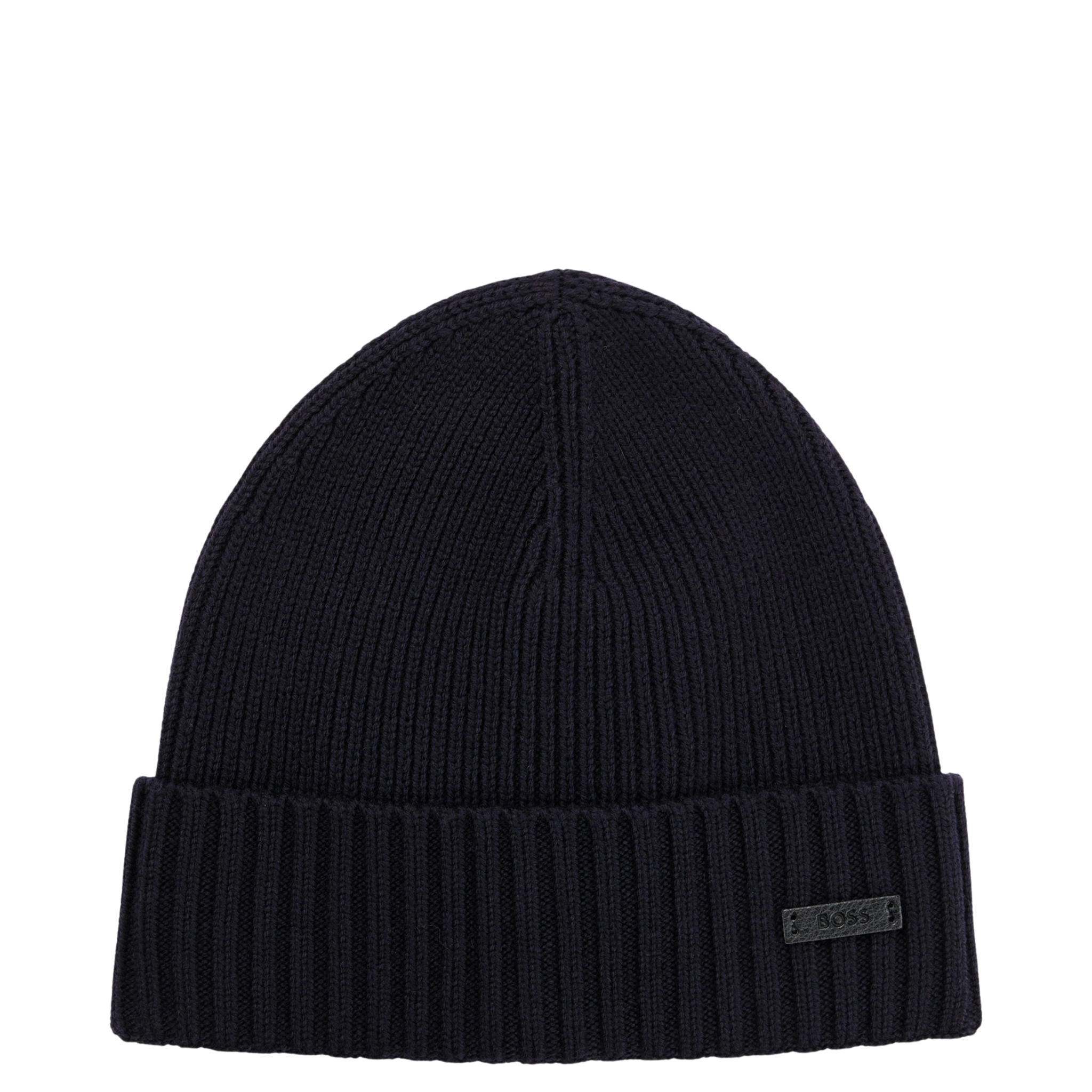 Mens BOSS Dark Blue Fati Beanie Hat