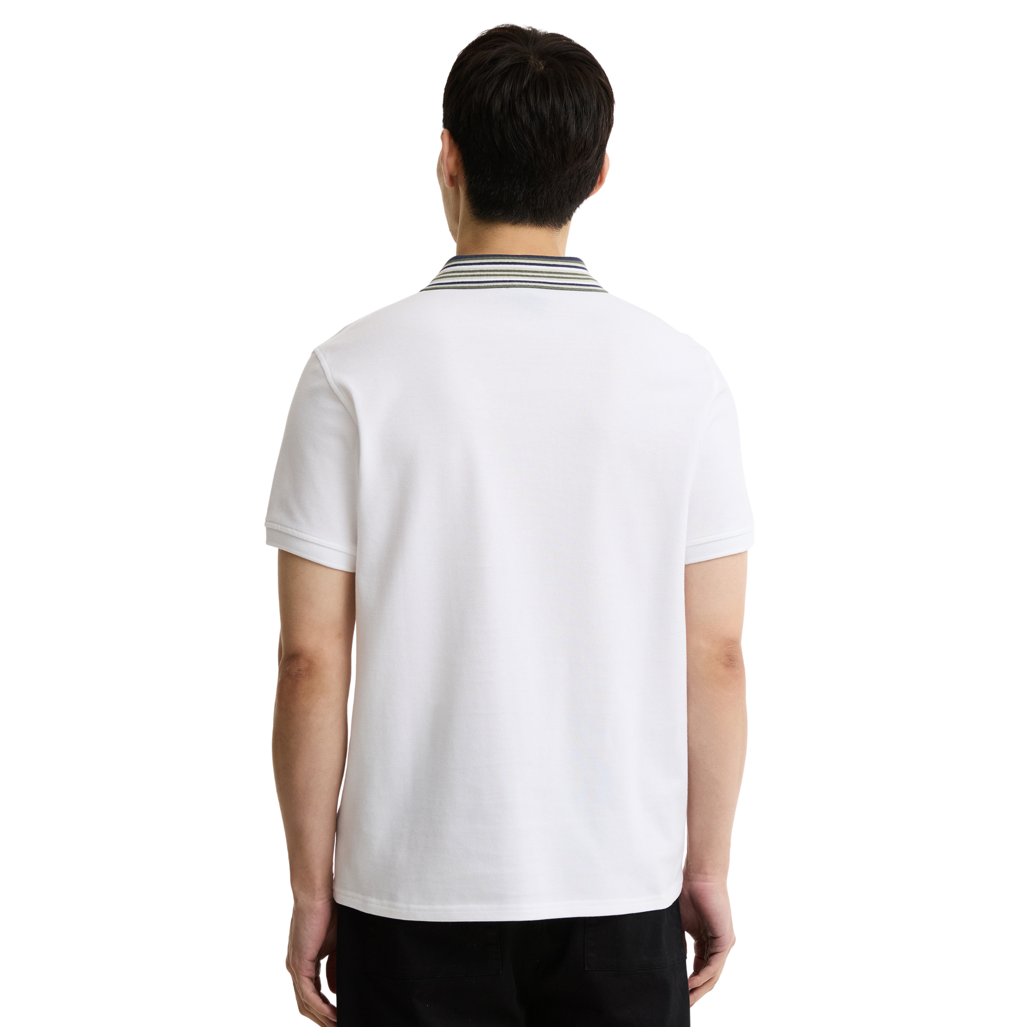 Mens Barbour International White Neville S/s Polo Shirt