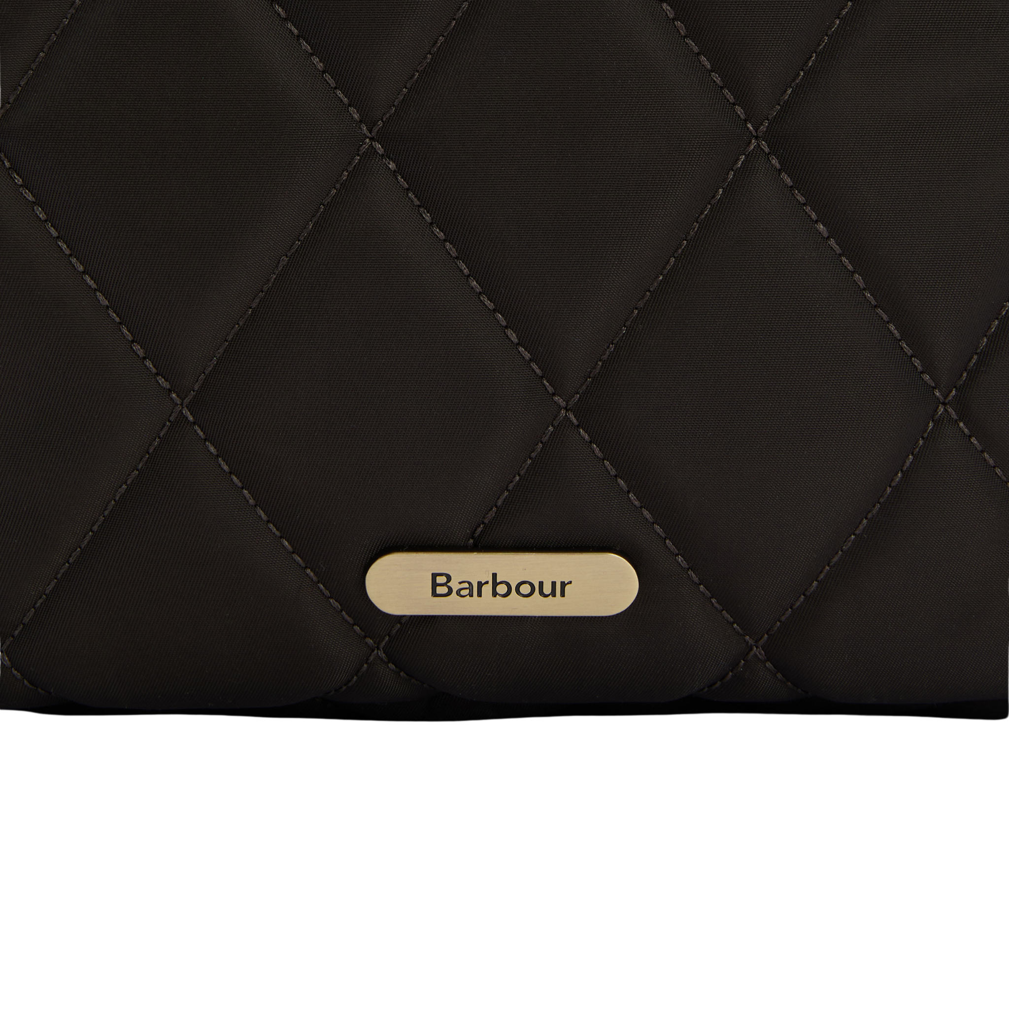 Womens Barbour Olive Quilted Backpack