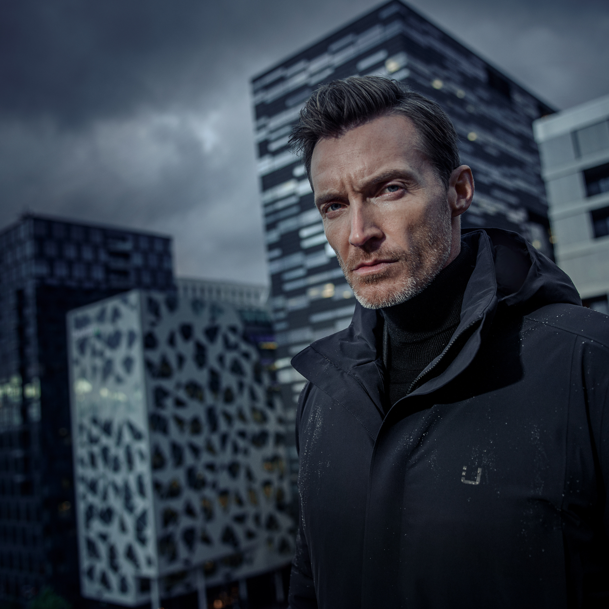 Mens UBR Black Storm Regulator Parka