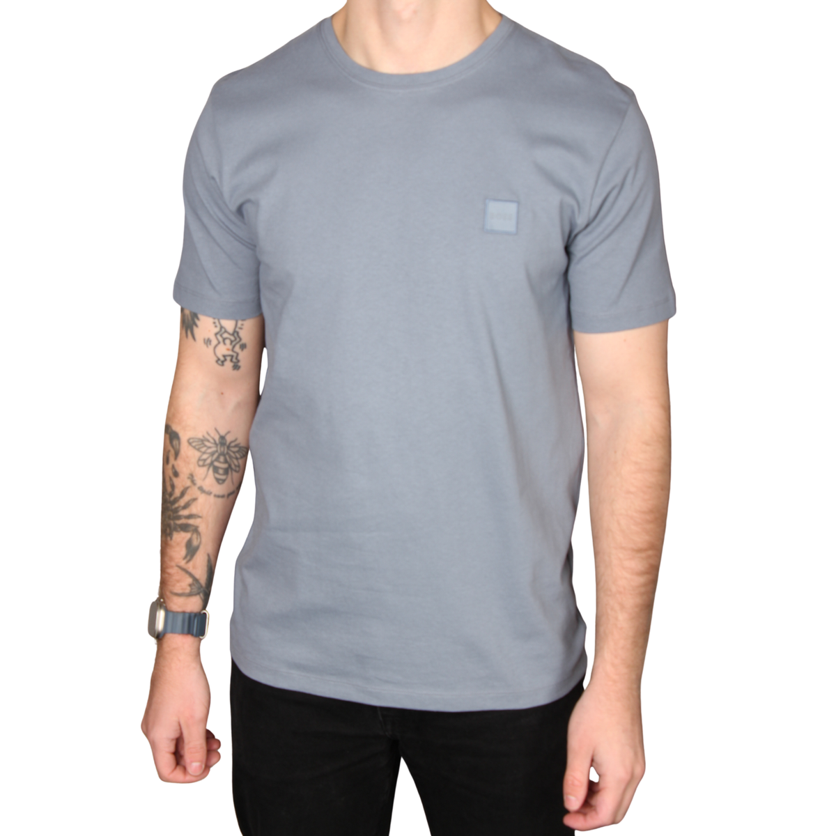 Mens BOSS Medium Blue Tales S/s T Shirt