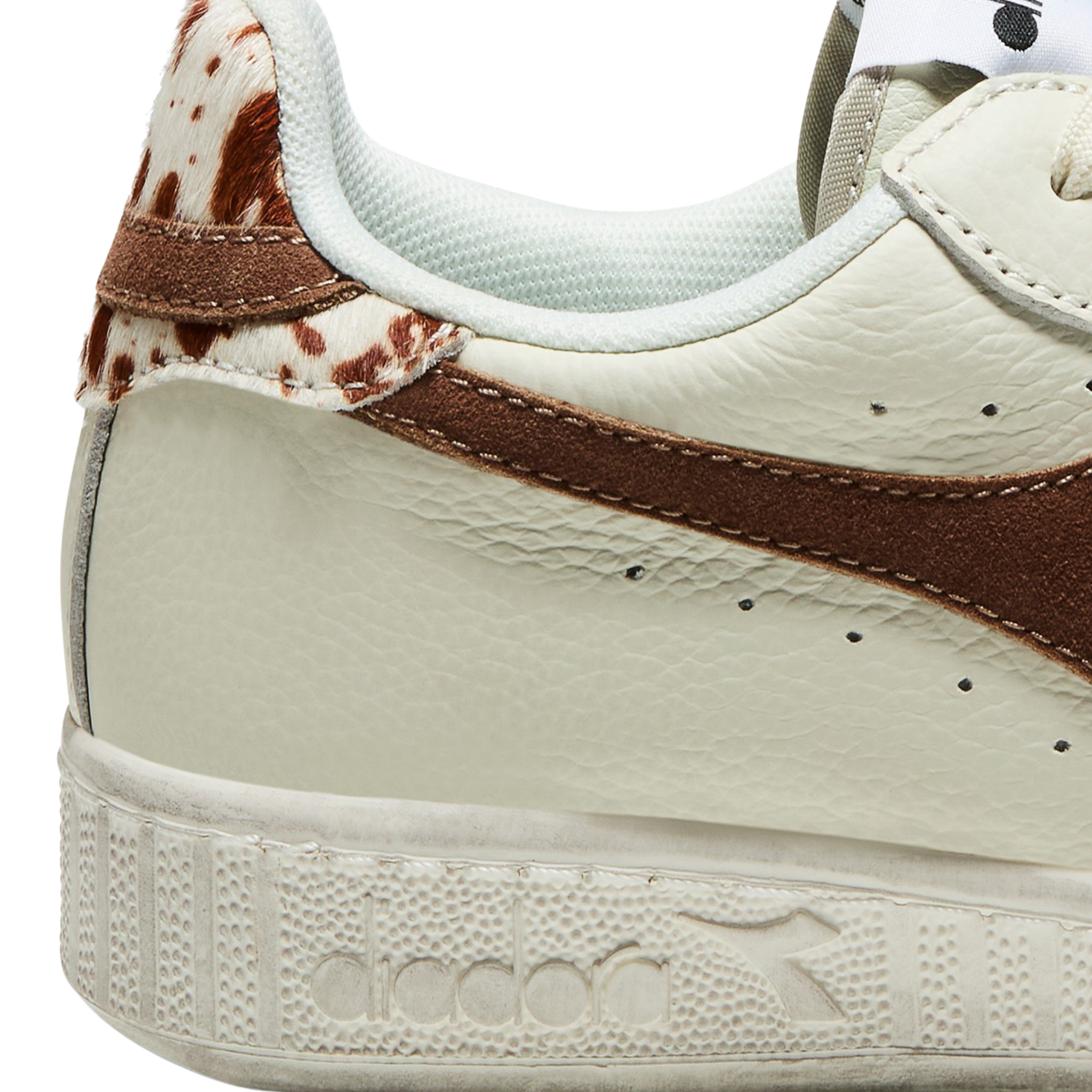 Womens Diadora White Game Low Wild Trainers