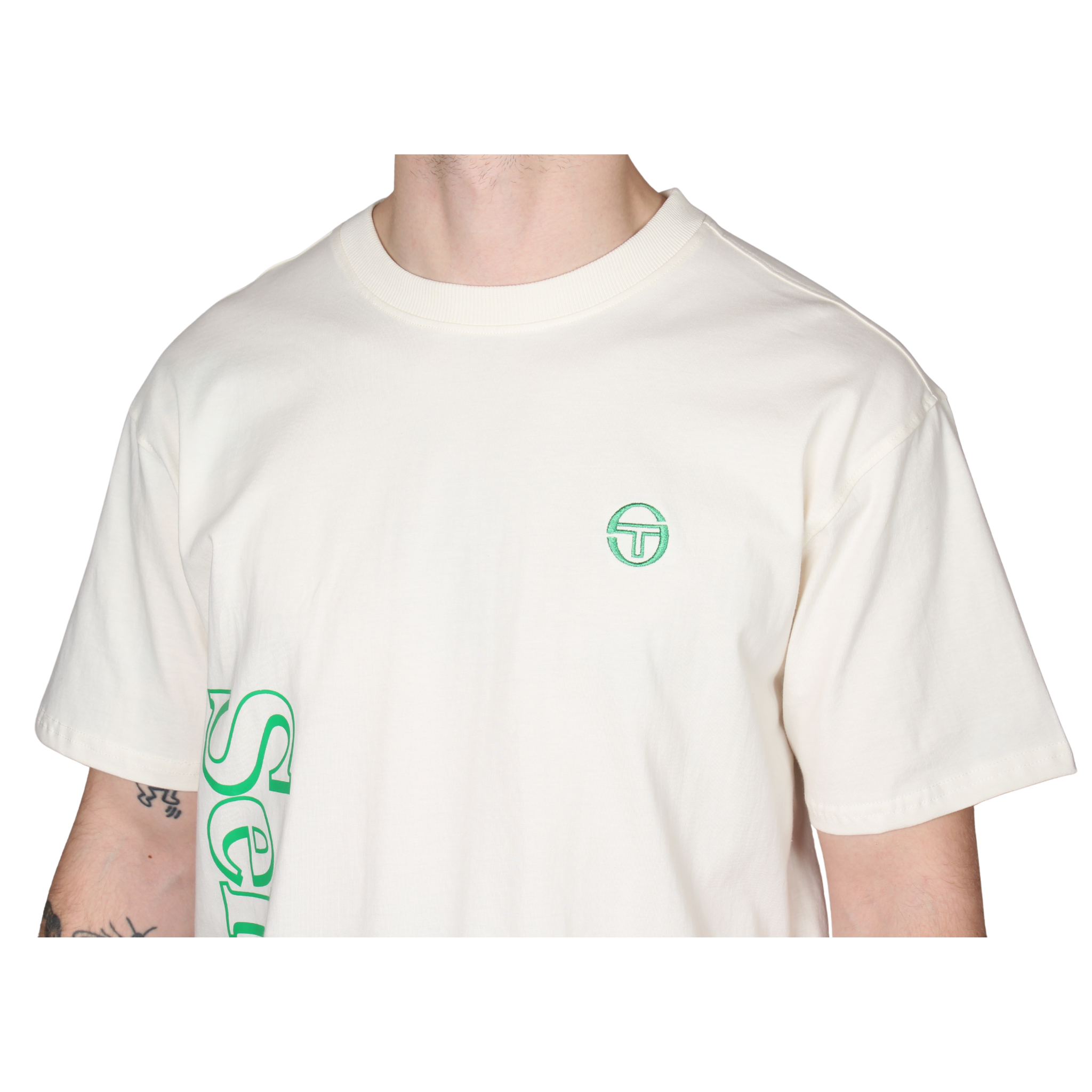 Mens Sergio Tacchini Gardenia Furato Graphic S/s T Shirt