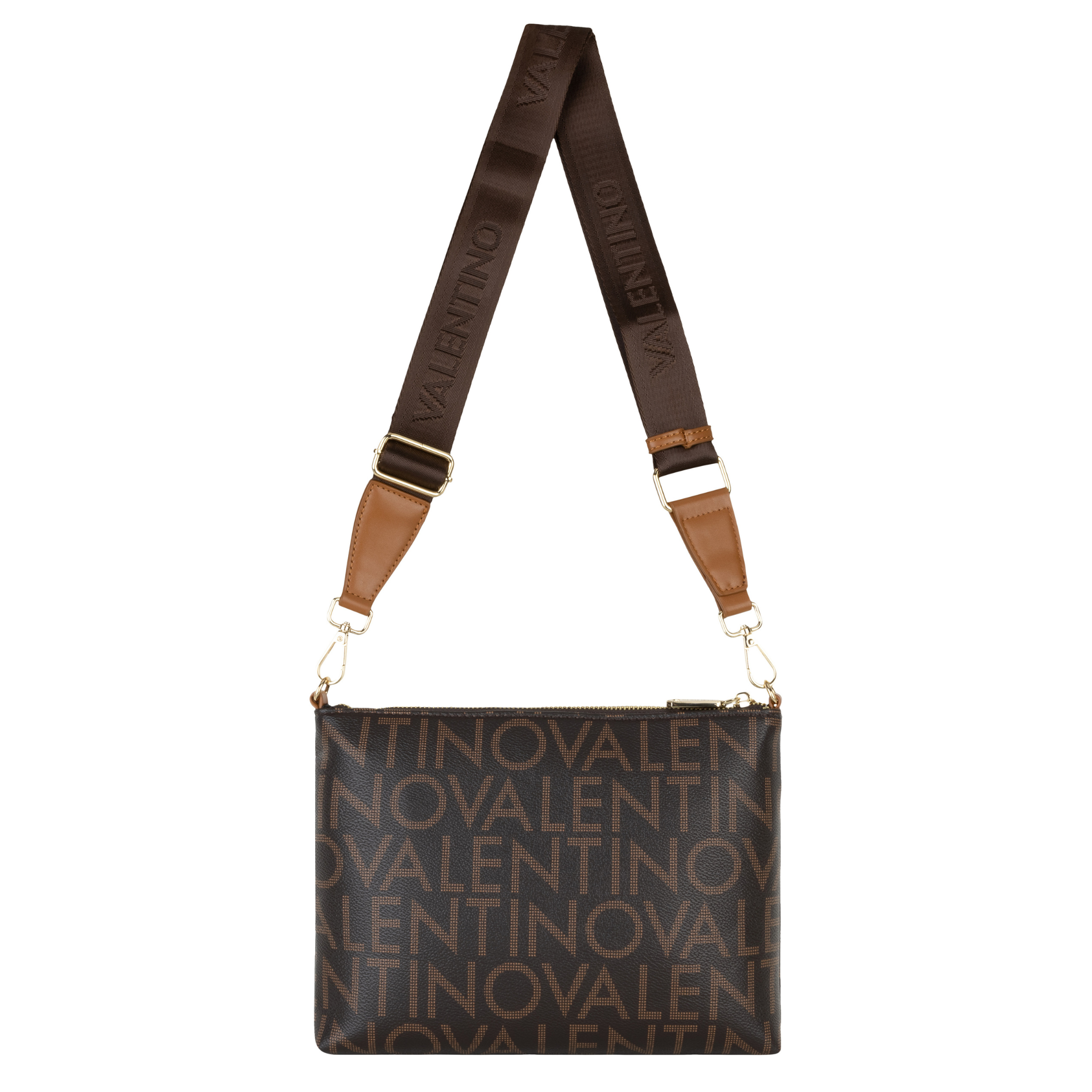 Womens Valentino Moro/Naturale Regina RE Flat Crossbody