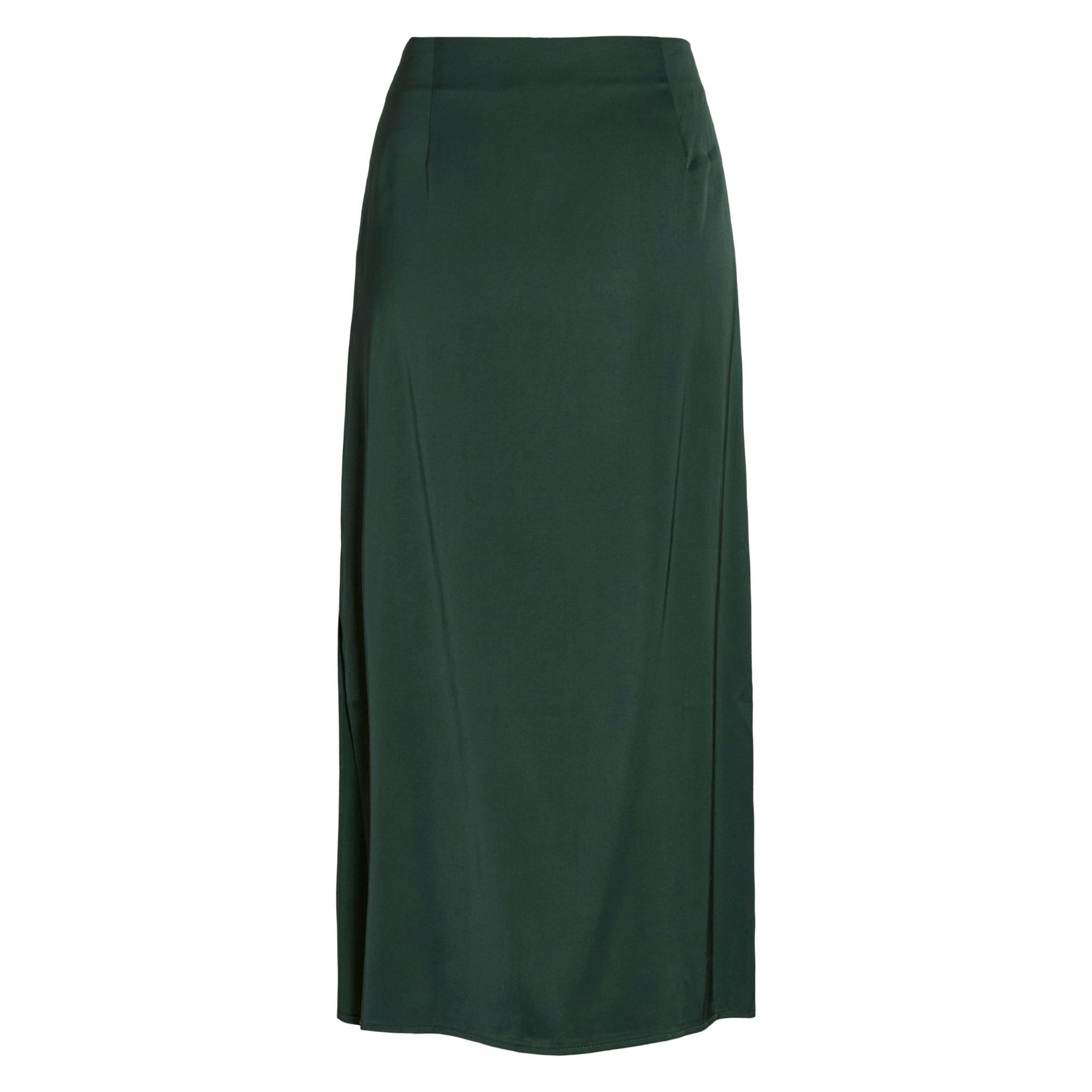 Womens Vila Scarab Green Vicassi Midi Skirt