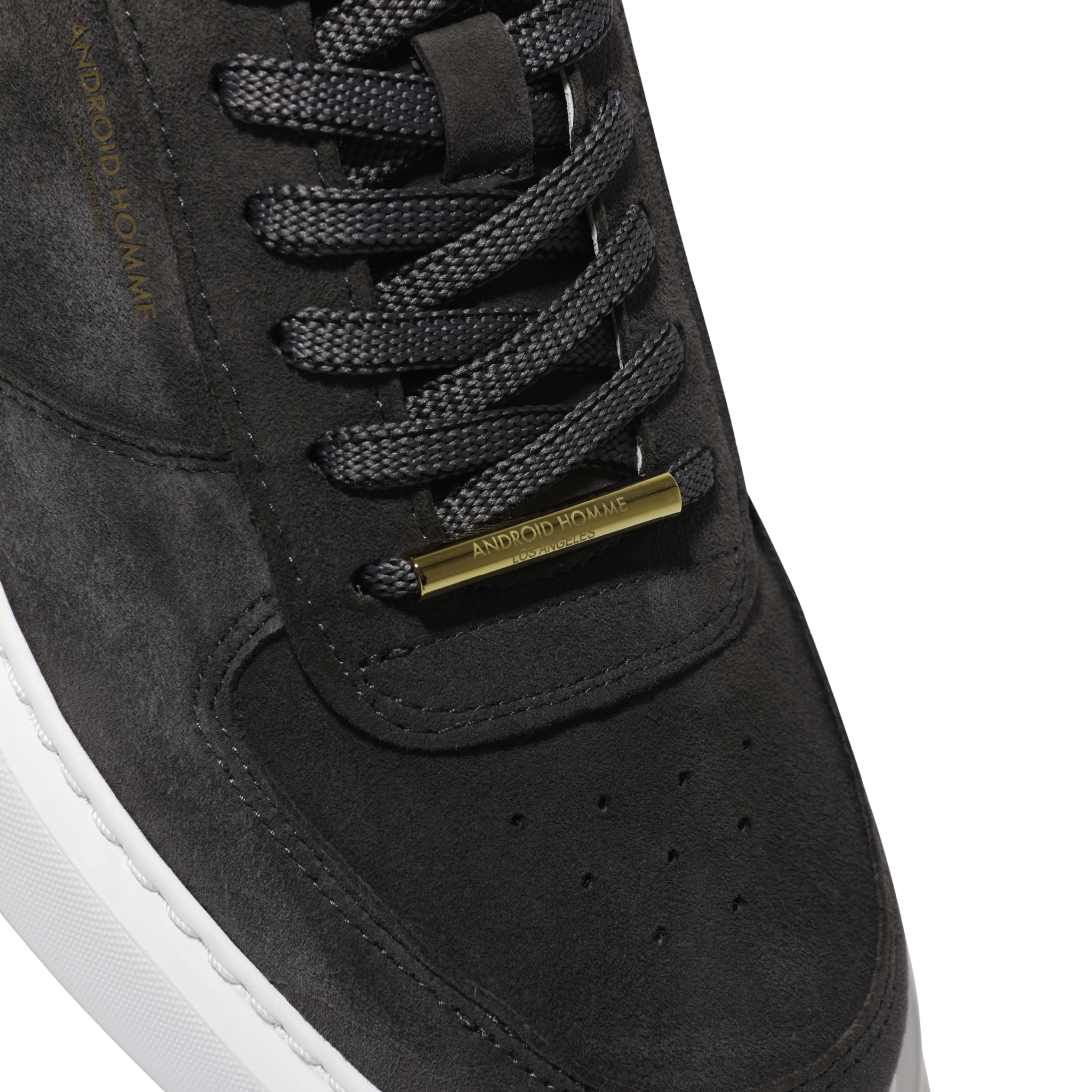 Mens Android Homme Anthracite Manhattan Suede Trainers