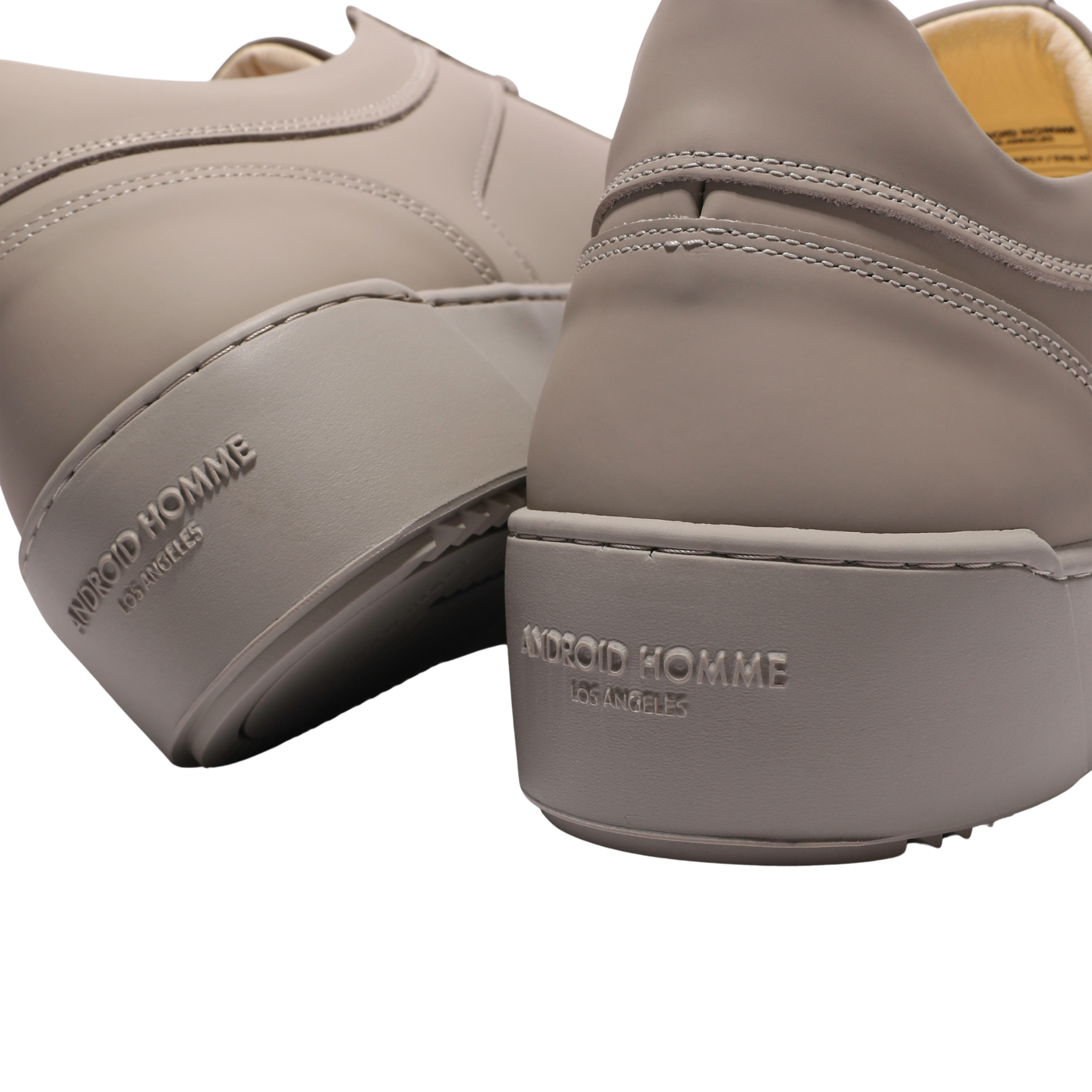 Mens Android Homme Taupe Venice Rubberised Trainers