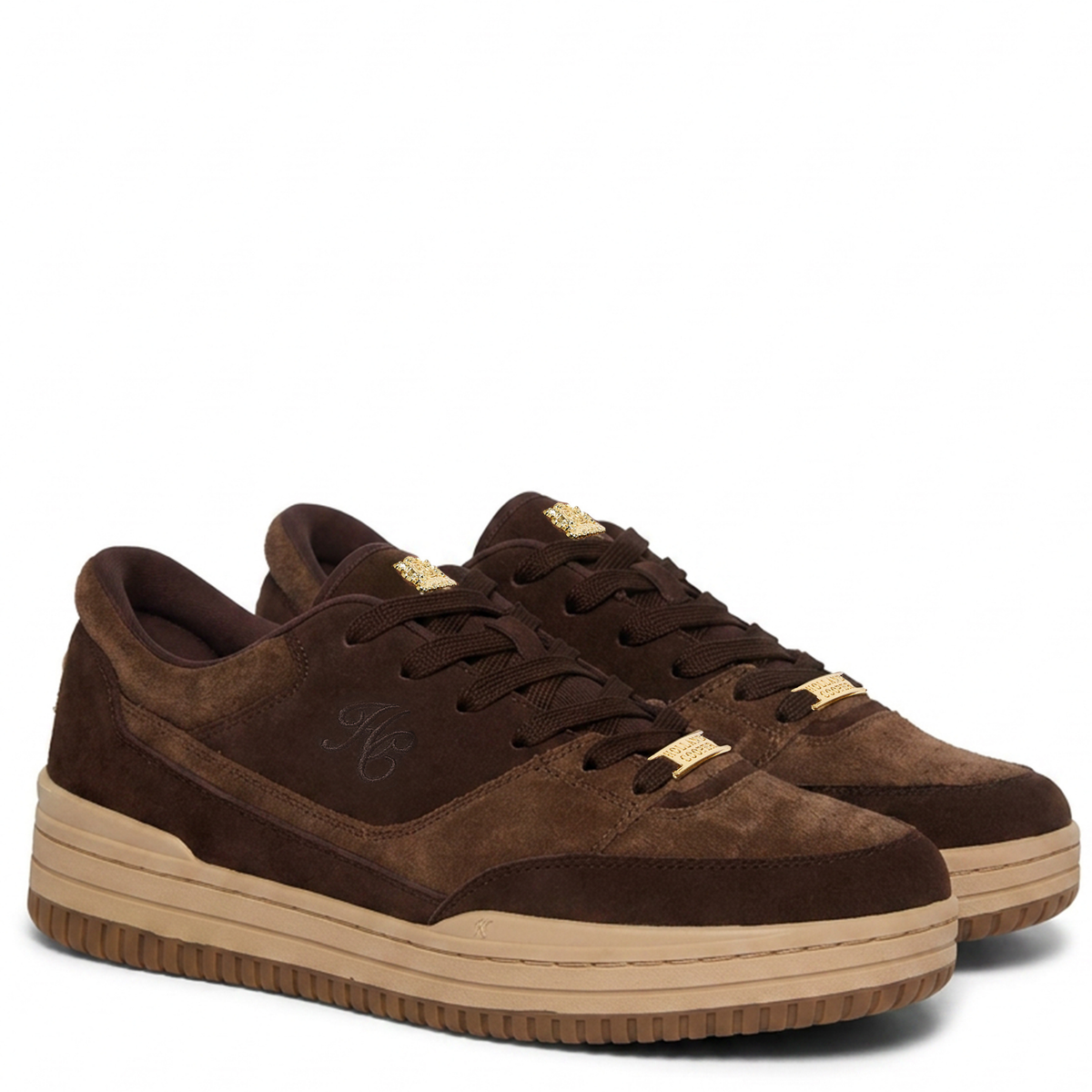 Womens Holland Cooper Bournville Chocolate Retro Trainers