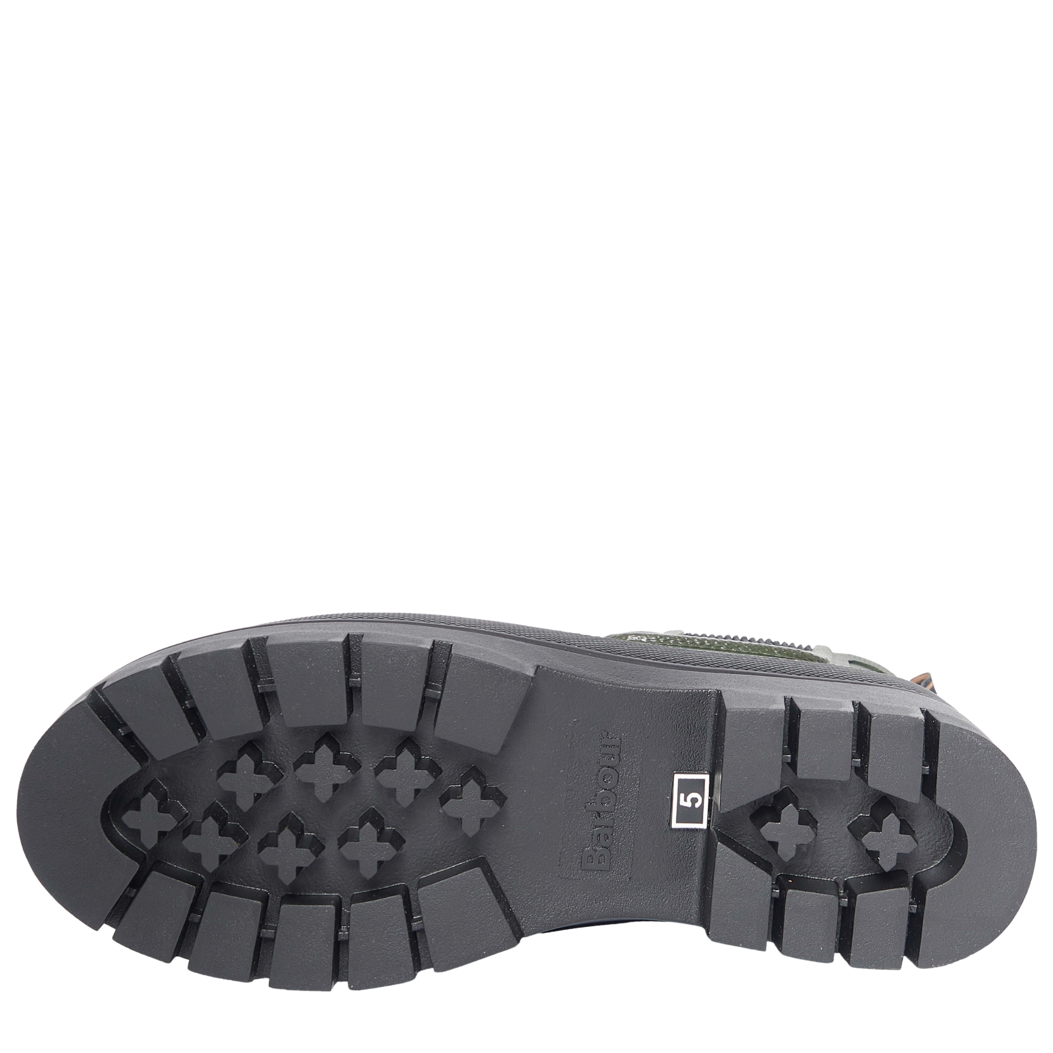 Womens Barbour Olive/Black Halton Chelsea Welly