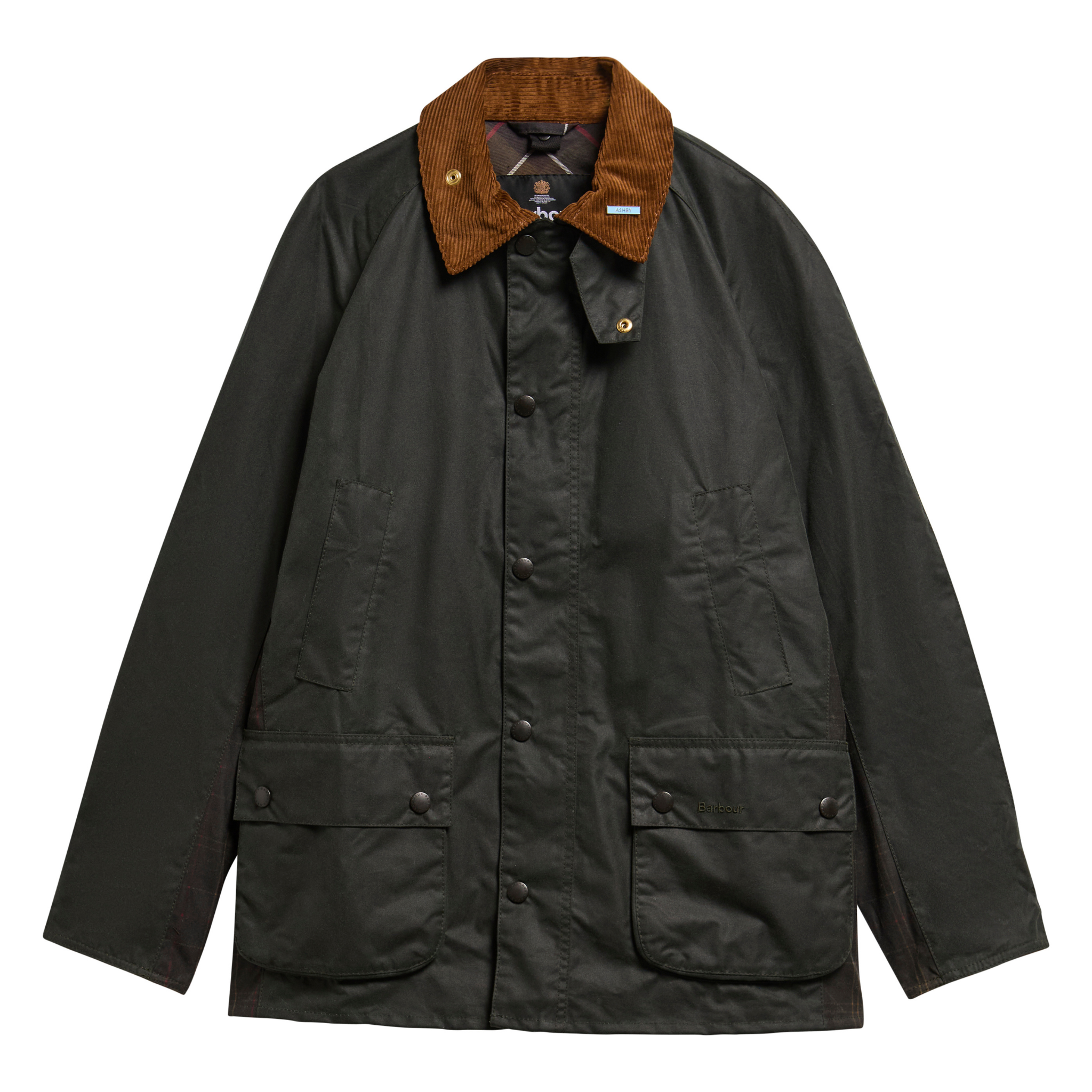 Mens Barbour Sage Icons Ashby Wax Jacket