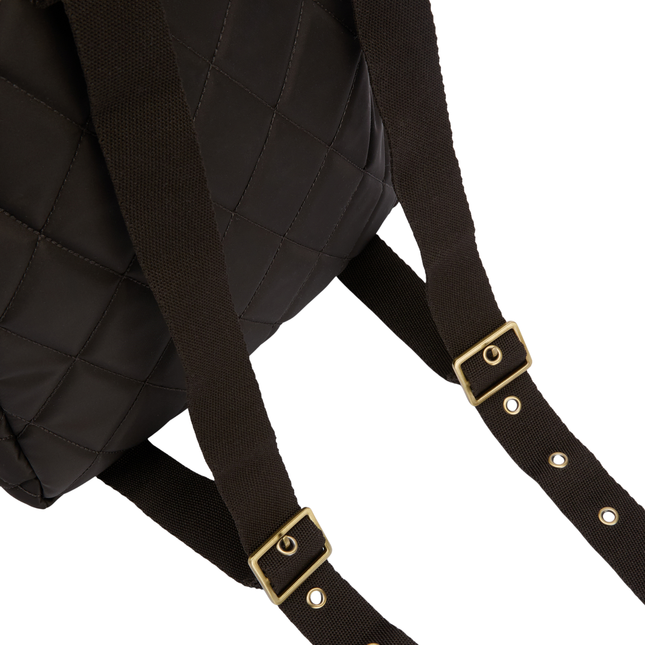 Womens Barbour Olive Quilted Backpack