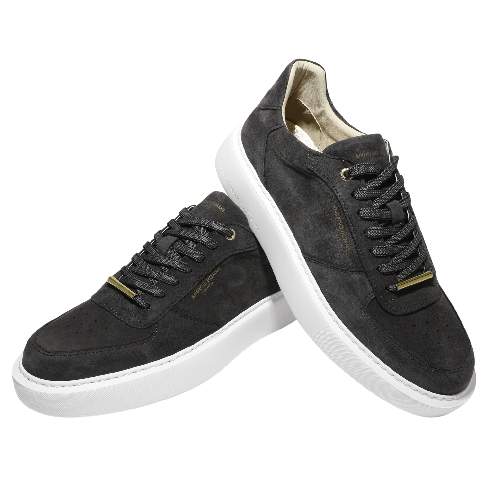Mens Android Homme Anthracite Manhattan Suede Trainers