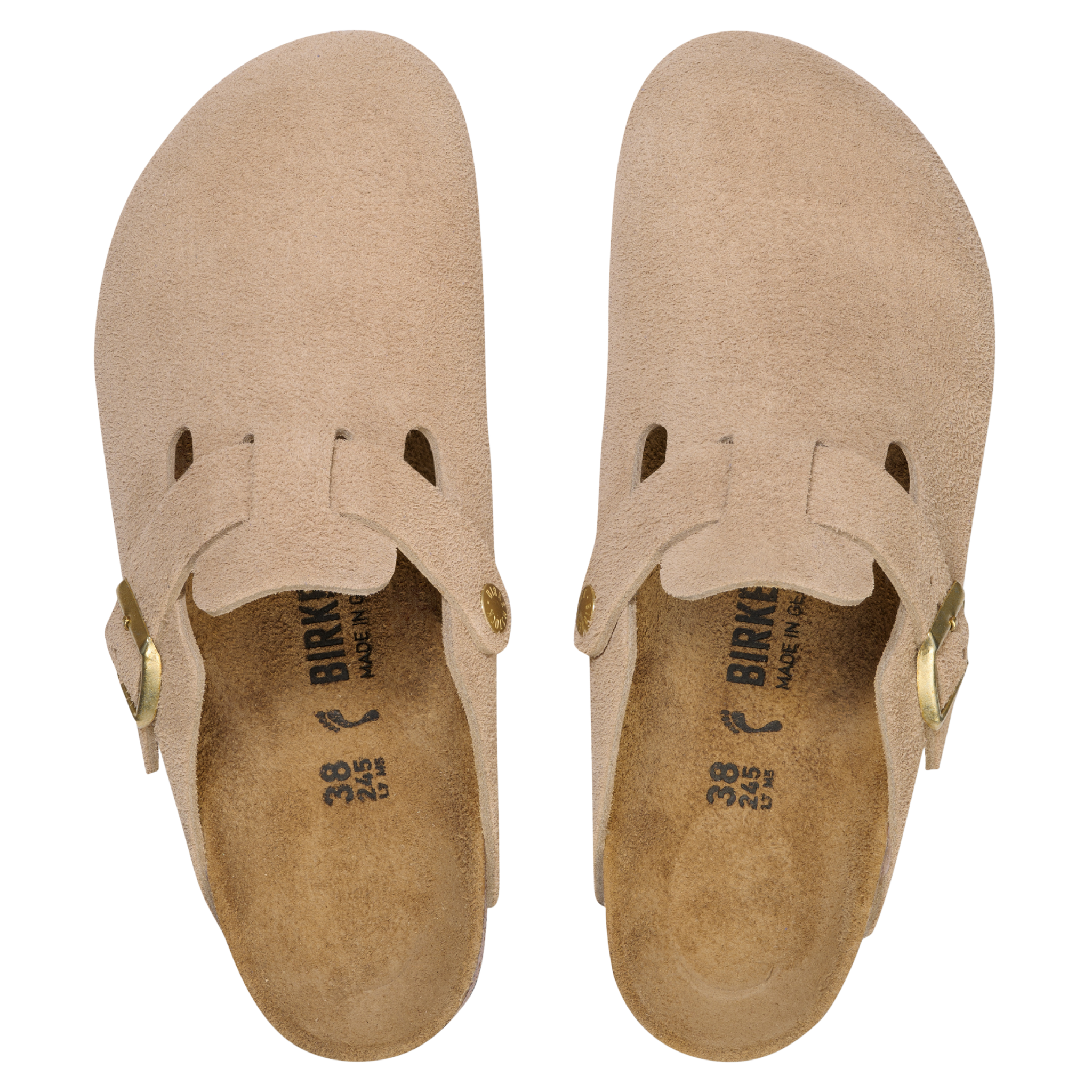 Womens Birkenstock Sandcastle Boston Suede Clogs