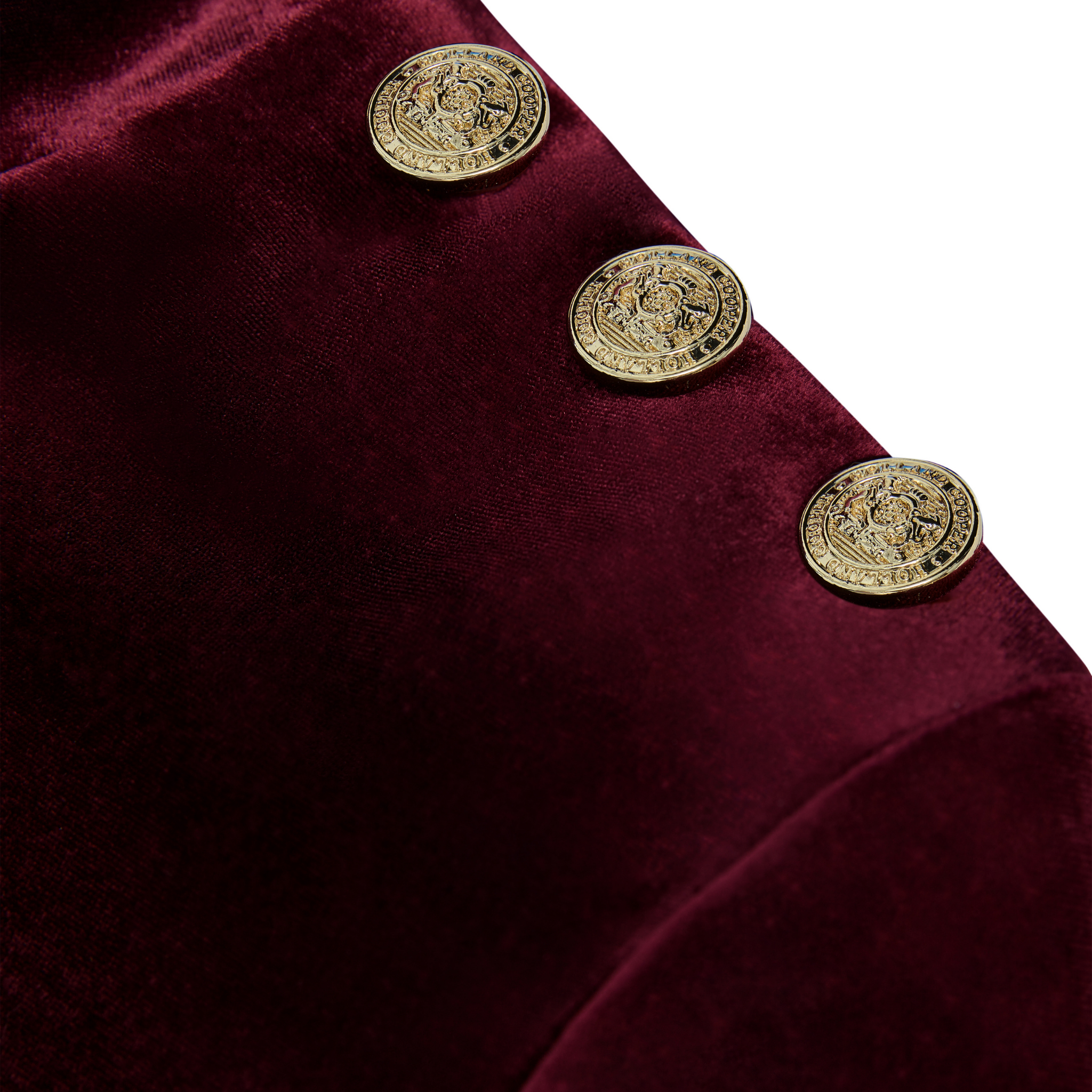 Womens Holland Cooper Burgundy Cara Velvet Mini Dress