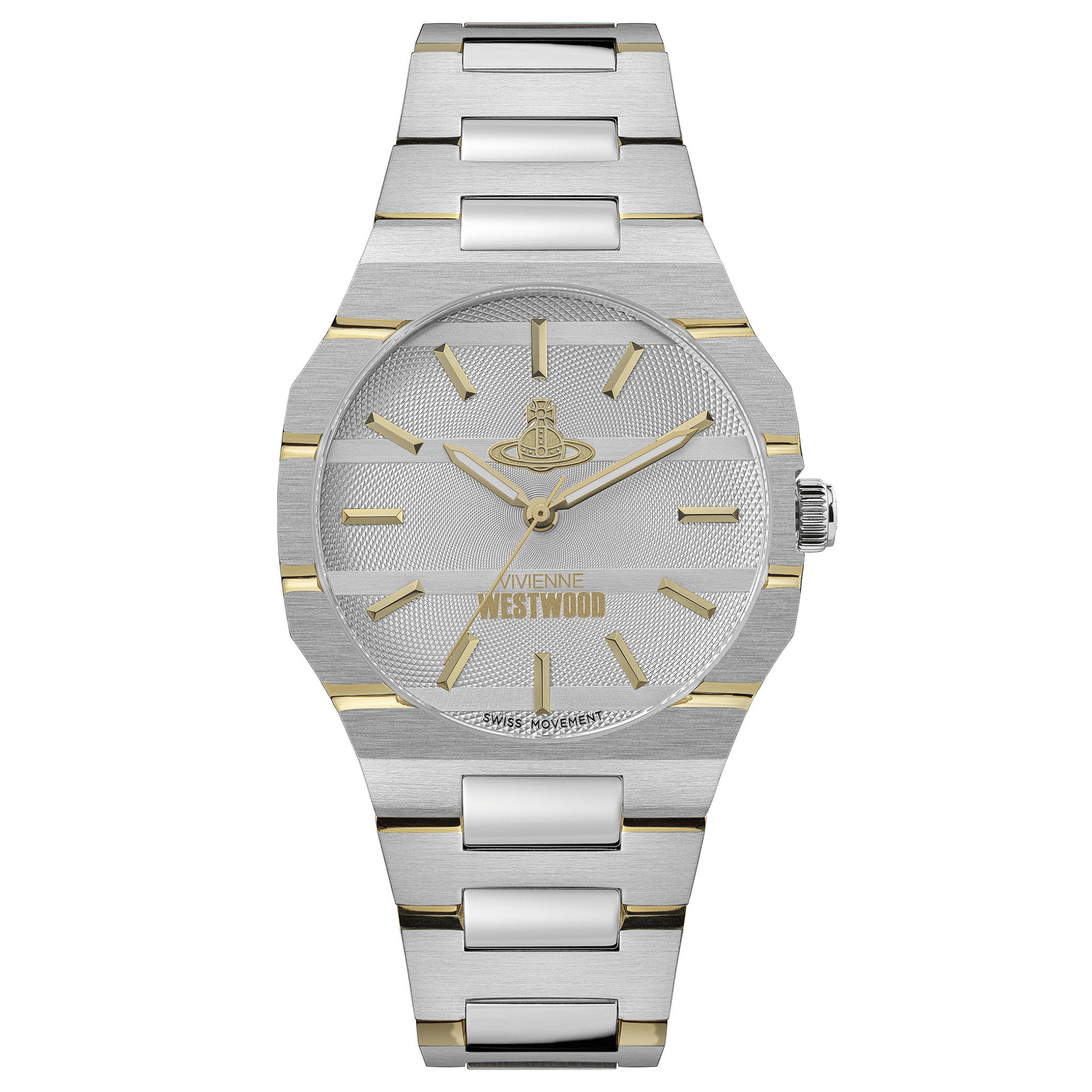 Mens Vivienne Westwood Silver The Bank Bracelet Watch